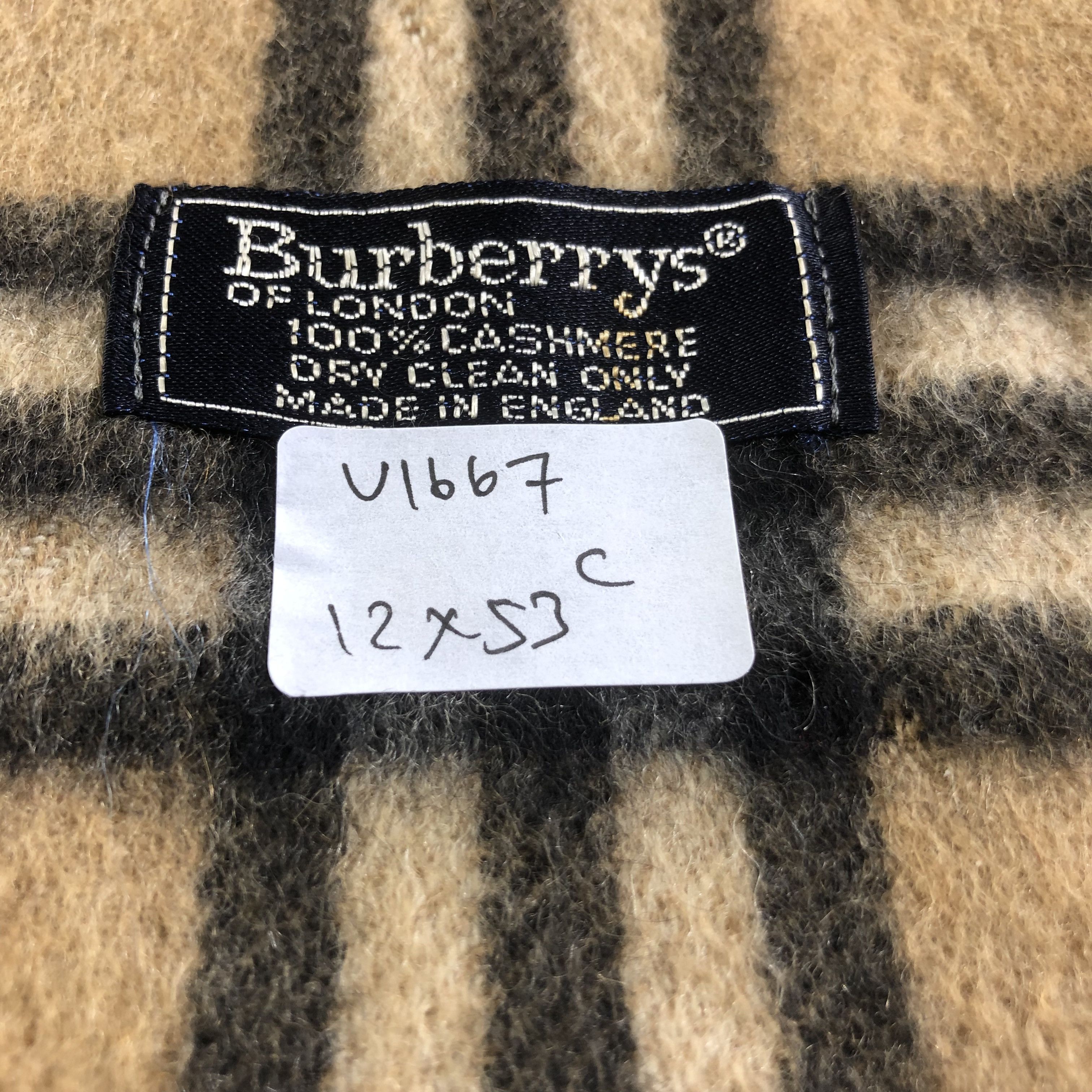 Burberry Burberrys Tan Nova Check Cashmere Scarf Muffler V1667 Size ONE SIZE - 24 Thumbnail