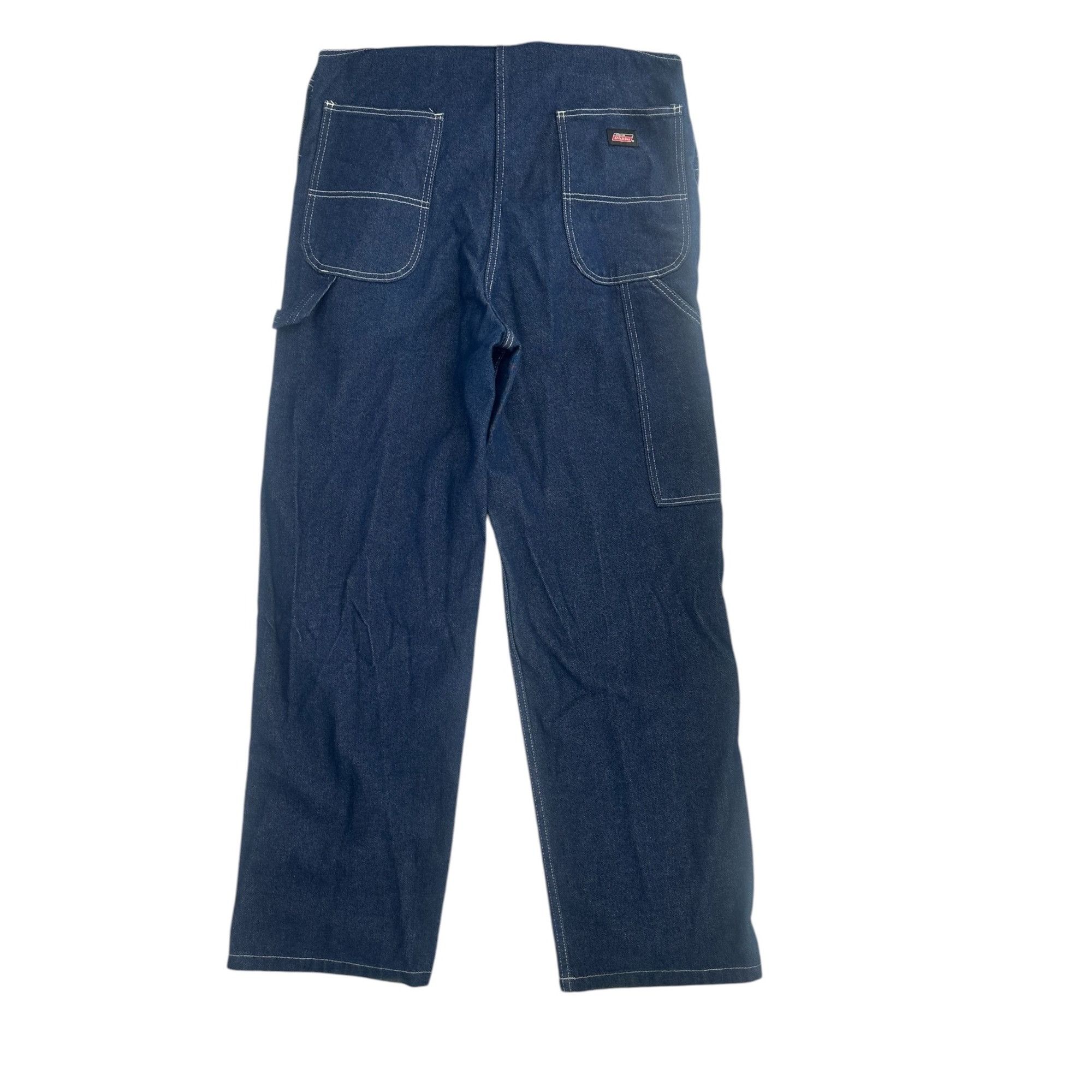 Other Dickies Unisex Denim Bib Carpenter Overalls Small Blue Wide Size 34" / US 12 / IT 48 - 6 Thumbnail