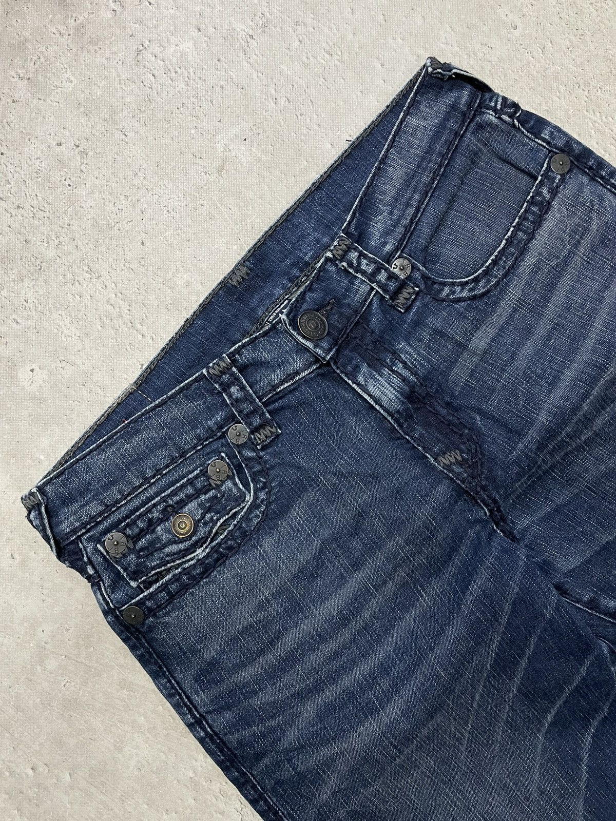 True Religion Truereligion jeans relaxed slim whiskered pants classic blue Size US 34 / EU 50 - 5 Thumbnail
