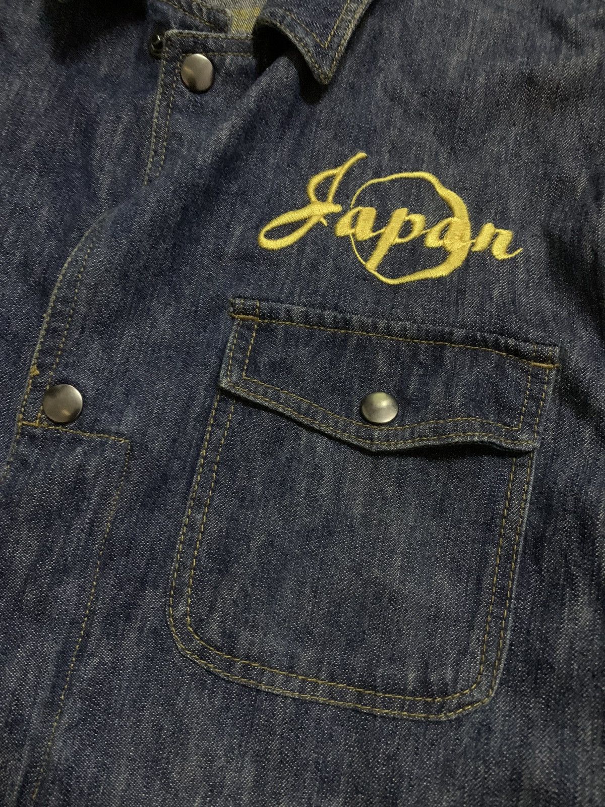 Karakuri Tamashii Vtg Japanese Sukajan Dragon Overall Denim Size US 43 - 7 Thumbnail