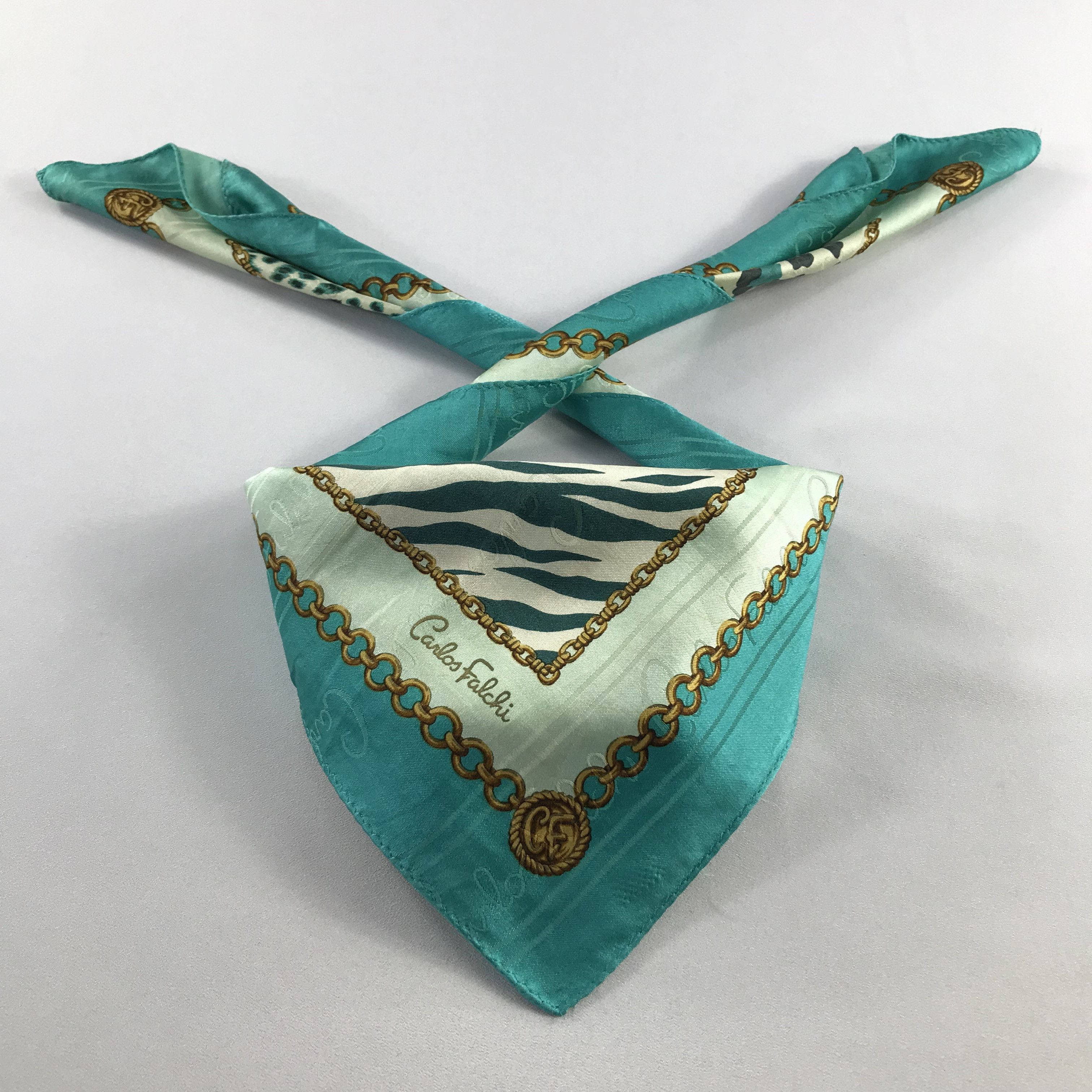 Vintage Carlos Falchi Handkerchief / Bandana / Neckerchief C724 Size ONE SIZE - 1 Thumbnail