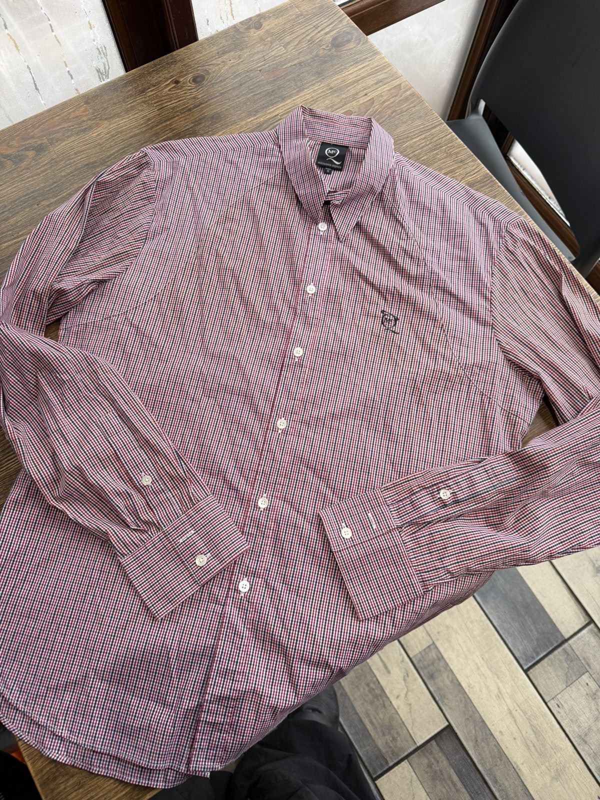 Alexander McQueen Alexander Mqueen vintage 2008 mcqueen check shirt Size US XL / EU 56 / 4 - 5 Thumbnail