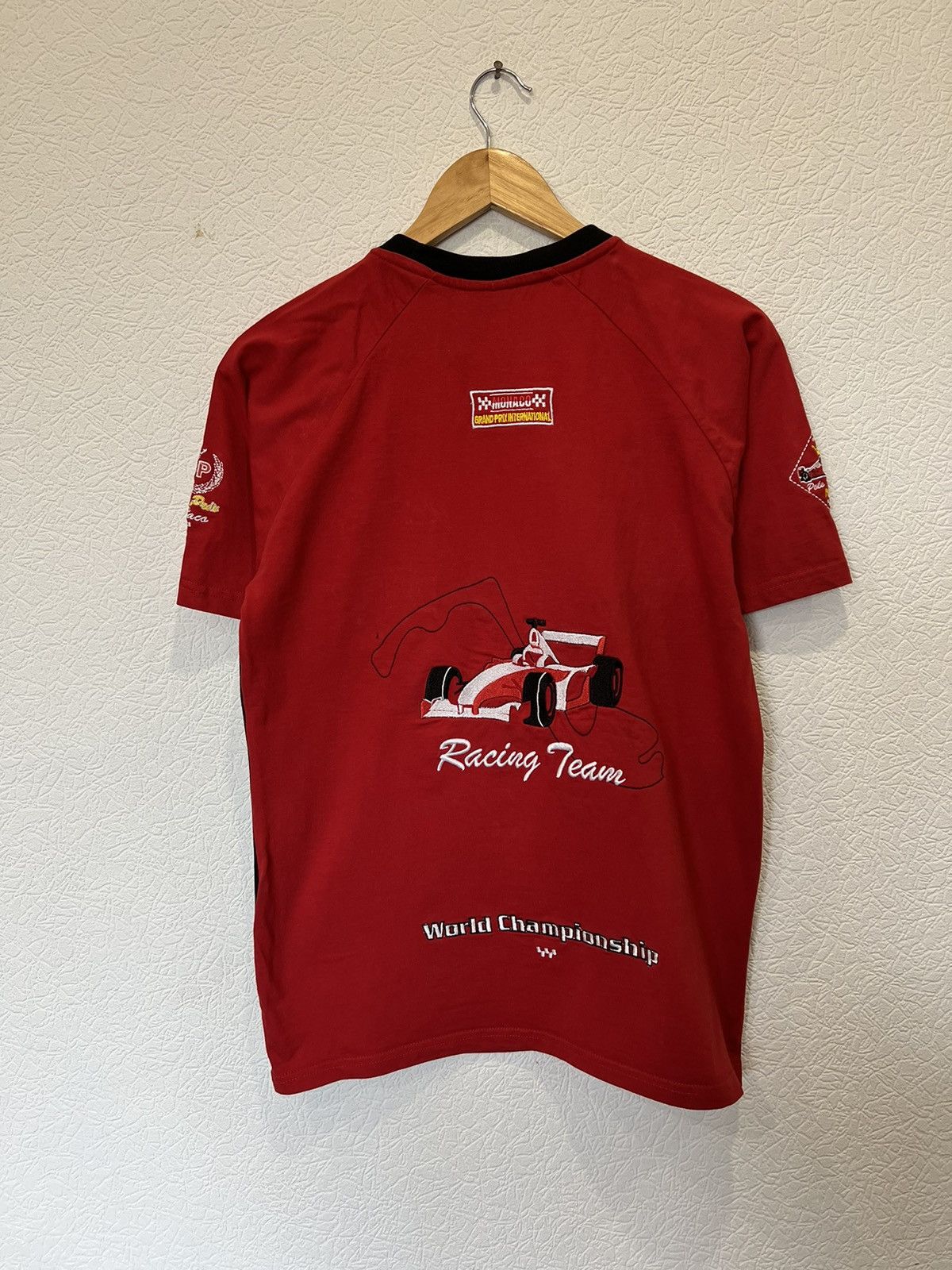 Club Monaco × Vintage Vintage Monaco Grand Prix Racing Red T Shirt Tee Size US S / EU 44-46 / 1 - 8 Thumbnail