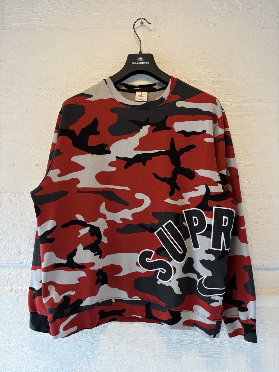 Nike × Supreme SUPREME NIKE ARC CREWNECK red camo Size US L / EU 52-54 / 3 - 2 Thumbnail