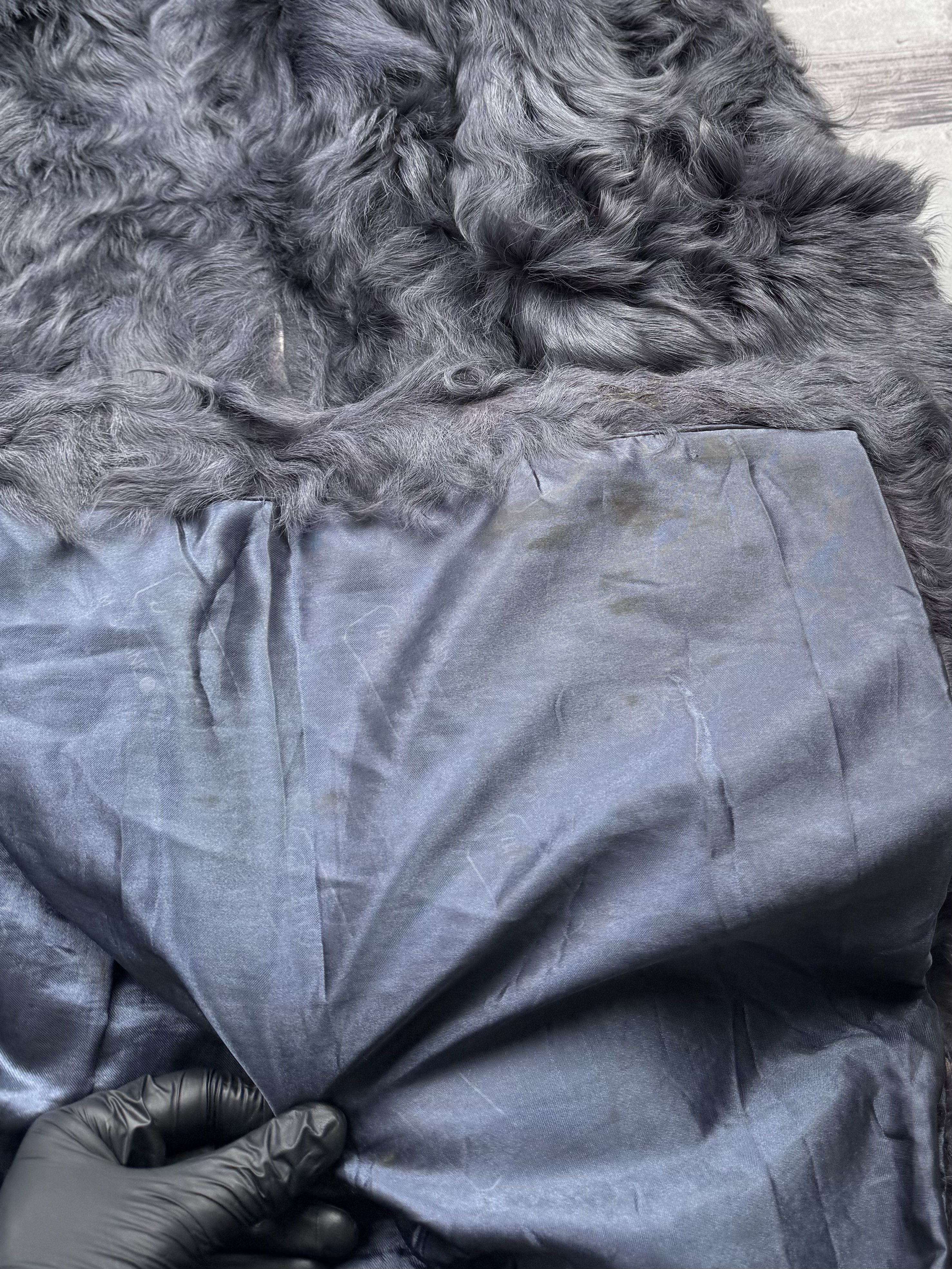 Vintage Real Fur Hooded Coat A723D15