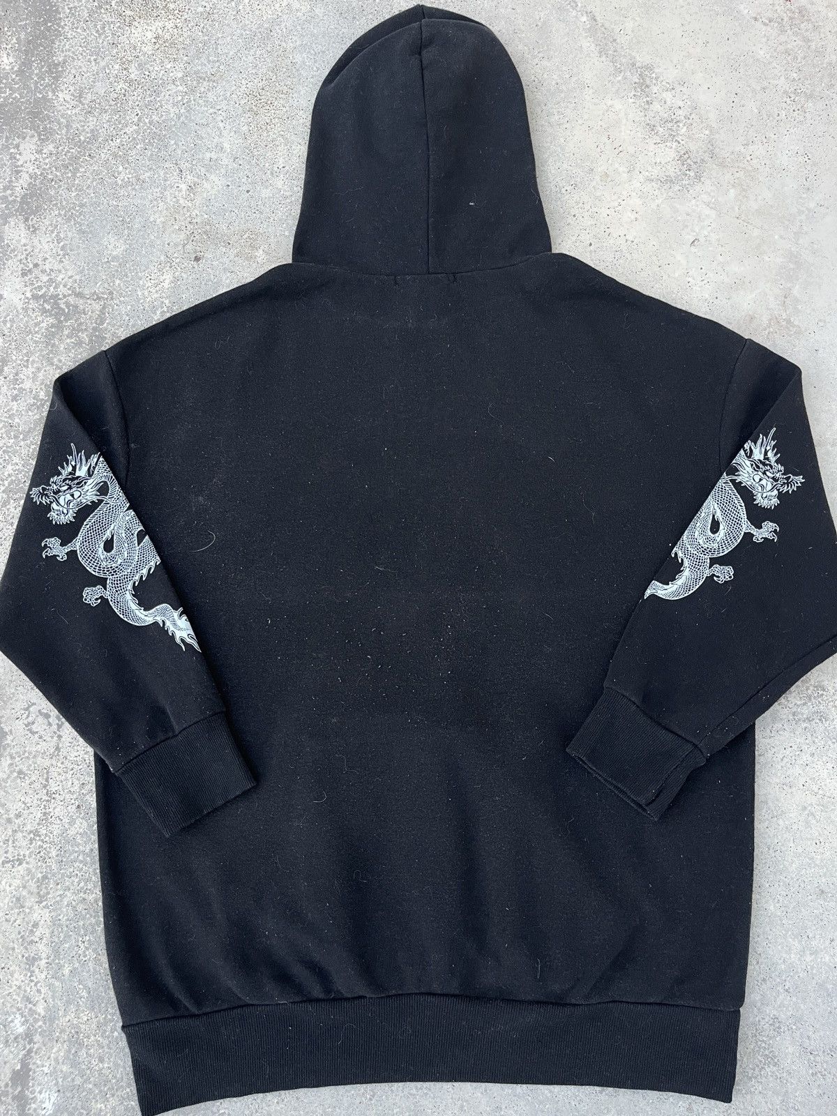 JNCO × Stussy × Vintage Y2K Jnco Styled Embroidered Dragon Pullover Hoodie Size US L / EU 52-54 / 3 - 4 Thumbnail