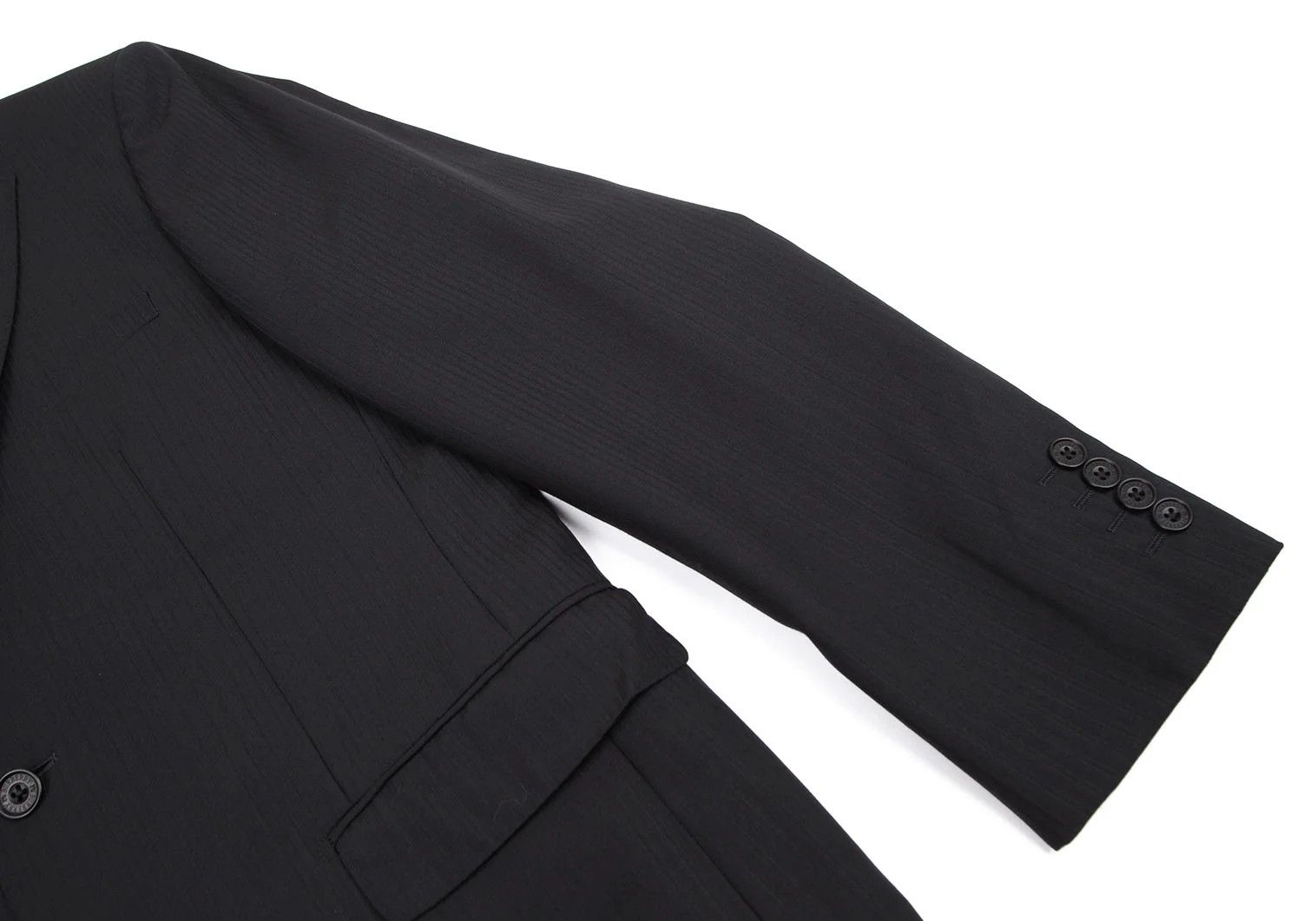 Burberry Wool Stripe Tailored Jacket in Dark Navy 42L Size US XS / EU 42 / 0 - 6 Thumbnail