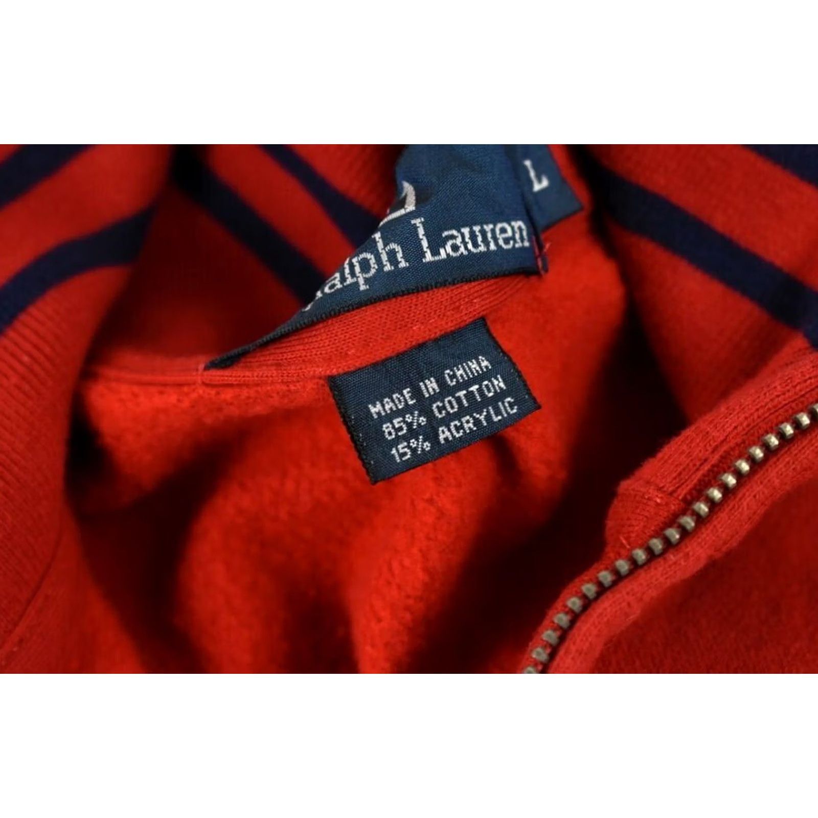 Polo Ralph Lauren Polo By Ralph Lauren Sweatshirt Men Large 1/4 Zip Red Pullover Stretchy Shirt Size US L / EU 52-54 / 3 - 7 Thumbnail
