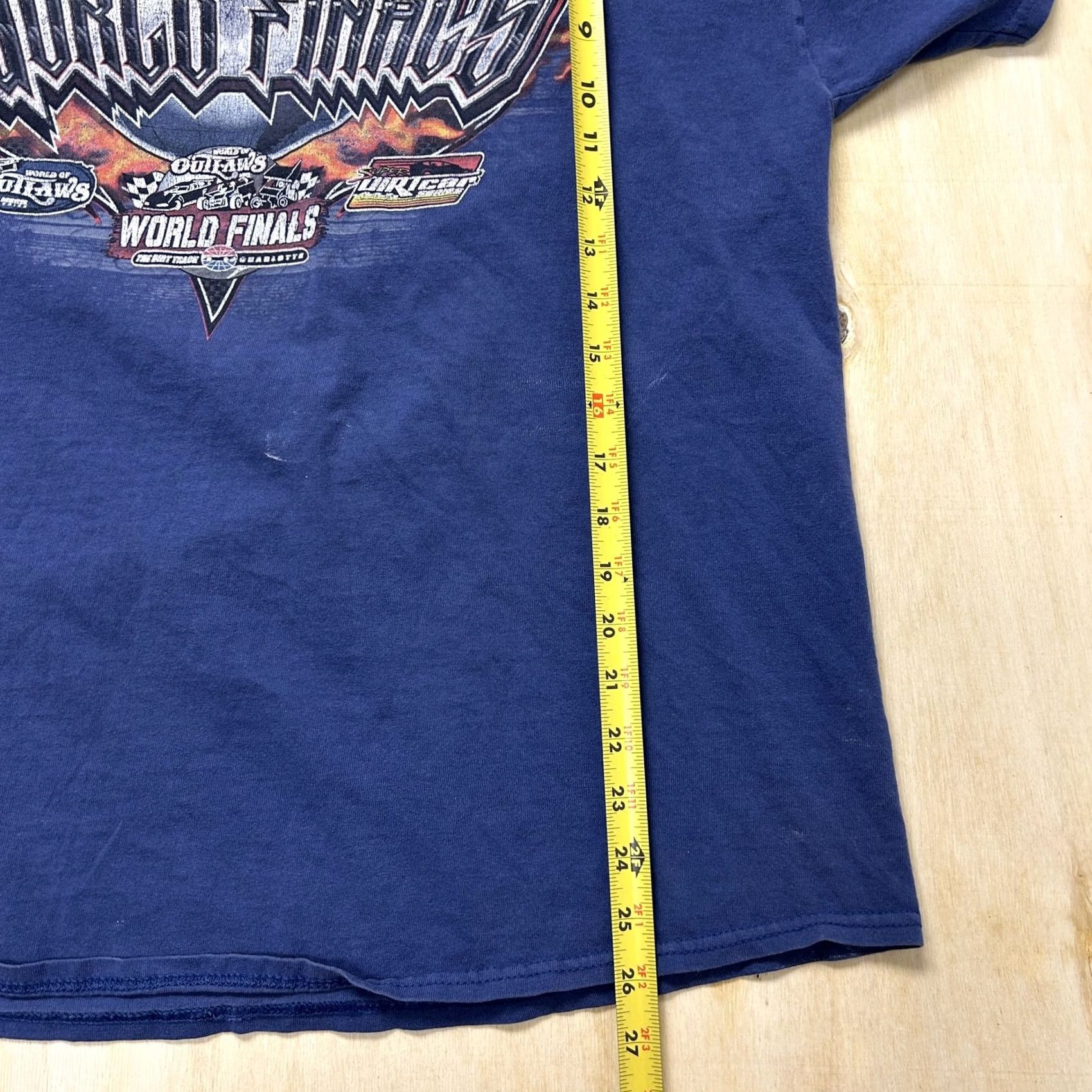 Gildan World Of Outlaws Gildan Shirt Mens XL Blue World Finals Racing Tee T-Shirt 2013 Size US XL / EU 56 / 4 - 4 Thumbnail