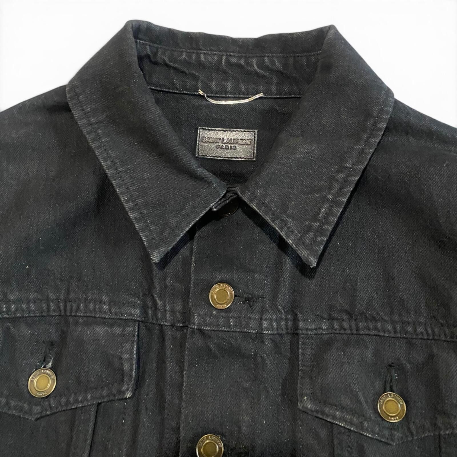 Saint Laurent Paris Saint Laurent SS17 Denim Trucker Jacket Size US S / EU 44-46 / 1 - 3 Thumbnail