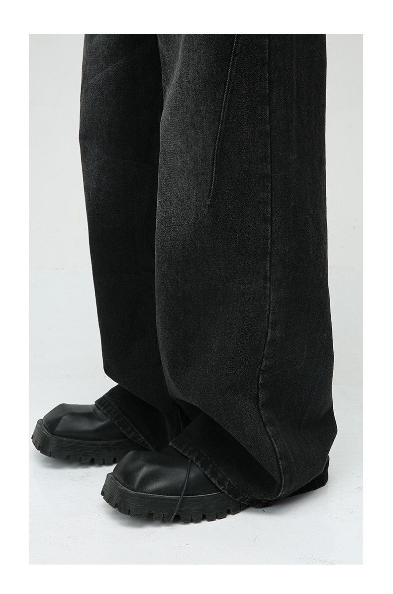 Vintage American retro washed straight leg distressed jeans Size US 32 / EU 48 - 5 Thumbnail