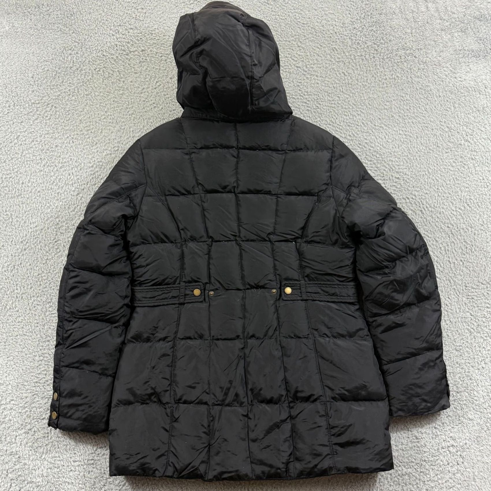 Lands' End Lands End Jacket Womens M 10-12 Black Hooded Puffer Parka Down Quilted Weathergear Zip Pockets Size M / US 6-8 / IT 42-44 - 2 Thumbnail