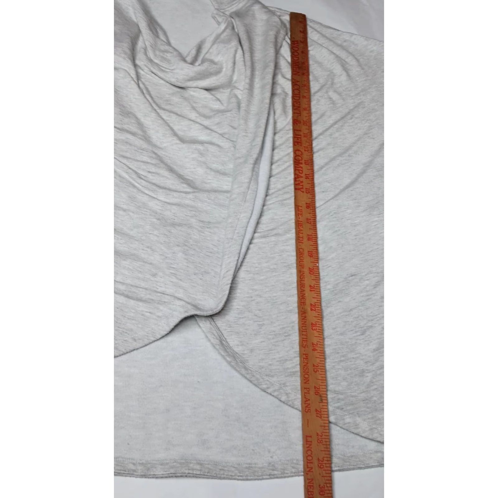 Athleta Athleta Sweatshirt Wrap Womens L Gray Heather Hooded Long Sleeve Top Size L / US 10 / IT 46 - 7 Thumbnail