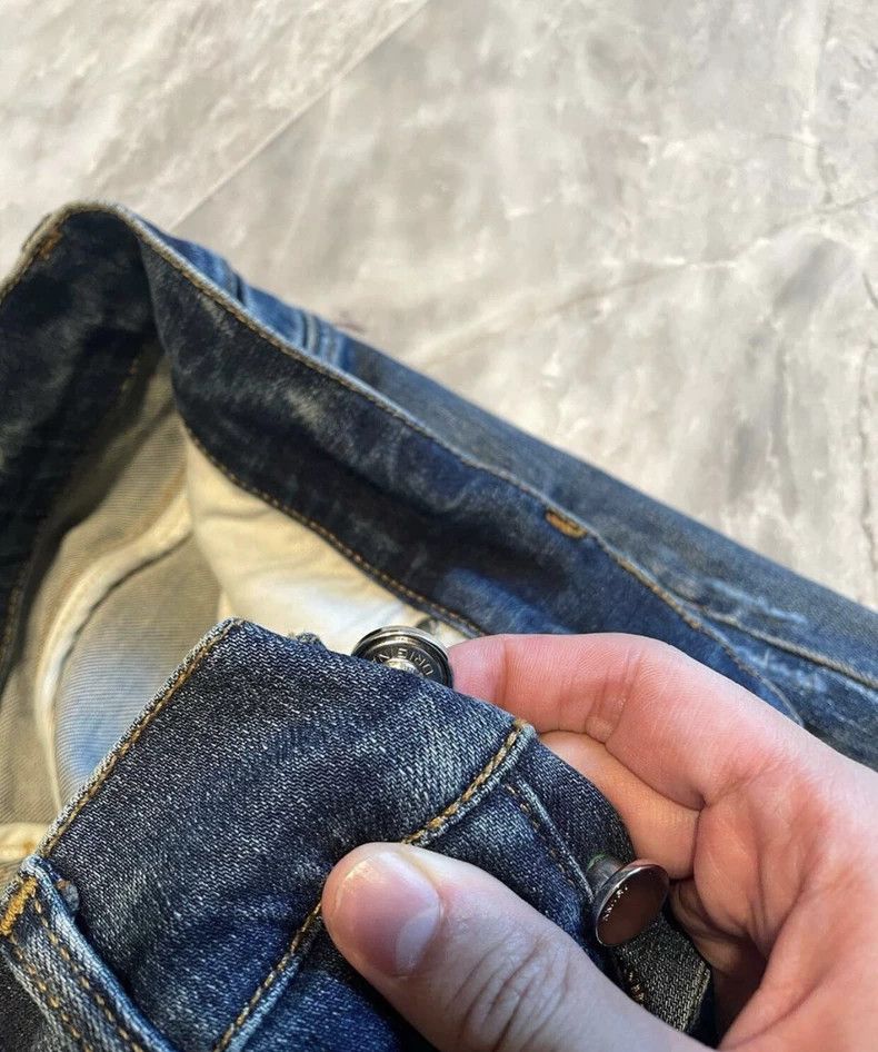 Amiri Amiri art blue spliced jeans Size US 32 / EU 48 - 6 Thumbnail