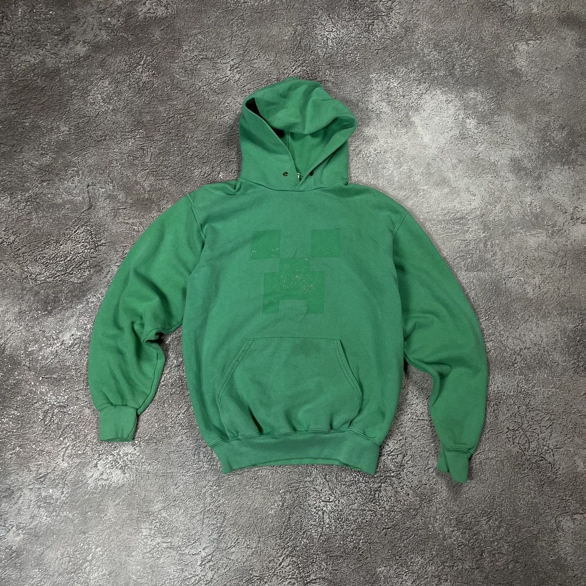 Vintage Baggy Hoodie Minecraft Streetwear Skate Faded Logo S