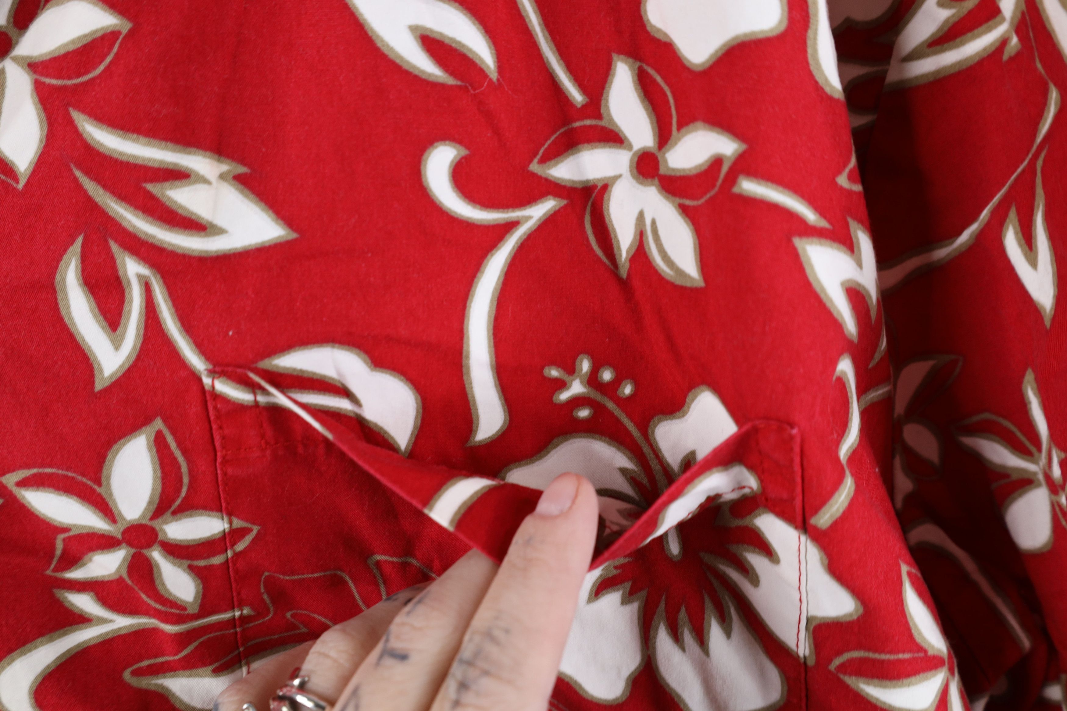 Vintage Vintage 90s Streetwear Flower Luau Hawaiian Button Shirt USA Size XL / US 12-14 / IT 48-50 - 5 Thumbnail