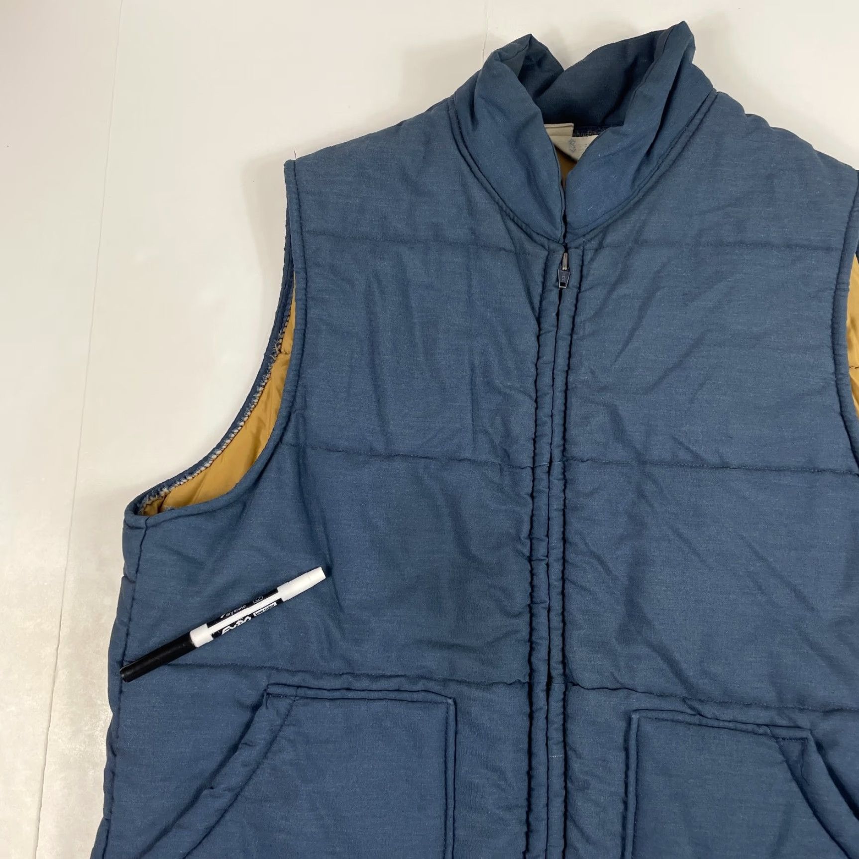 Vintage VINTAGE Keith Stuart Vest Mens Large Blue Puffer Full Zip Quilted Hiking 60s USA Size US L / EU 52-54 / 3 - 2 Thumbnail