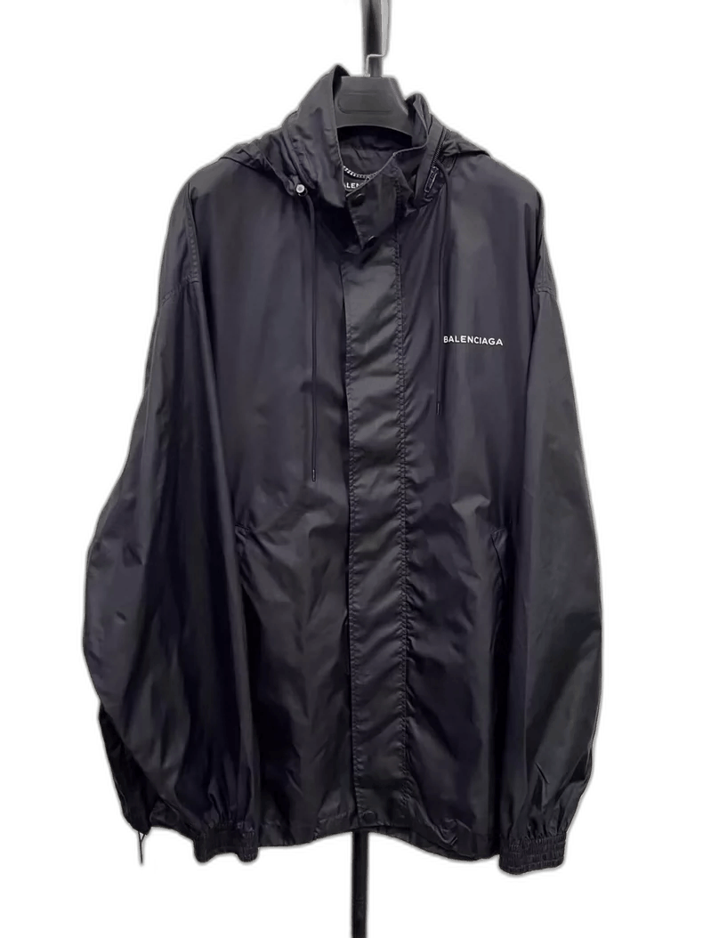 Balenciaga Balenciaga Logo Windbreaker Jacket-yf Size US L / EU 52-54 / 3 - 1 Thumbnail