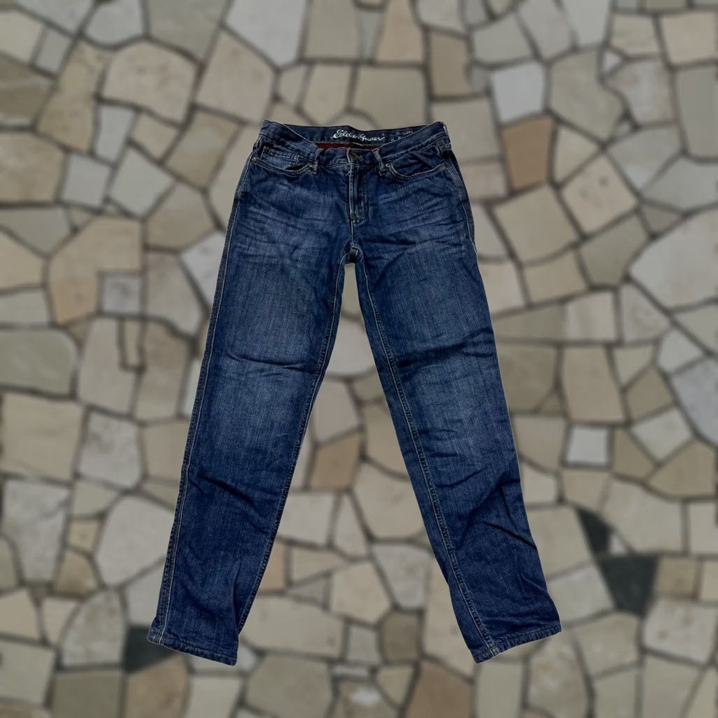 Eddie Bauer VINTAGE Eddie Bauer Womens Jeans Flannel-Lined Blues Straight 2 Womens Boys Girls Mens Not Applicable Size 26" / US 2 / IT 38 - 1 Thumbnail