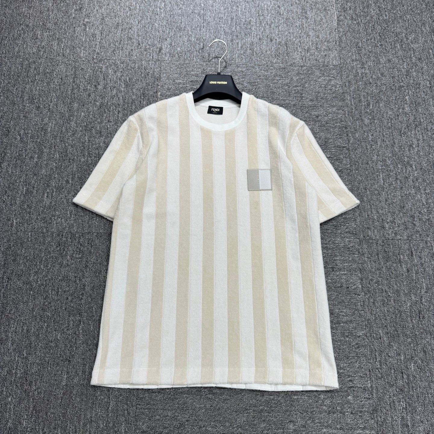 Fendi Multi Vertical Striped Short Sleeve Shirt with Pocket Size US S / EU 44-46 / 1 - 1 Thumbnail