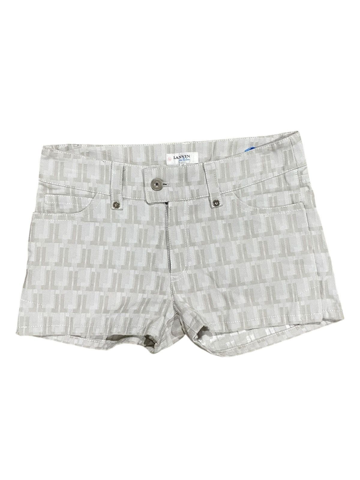 Lanvin LANVIN en Blue Monogram Shorts Size 30" / US 8 / IT 44 - 1 Thumbnail