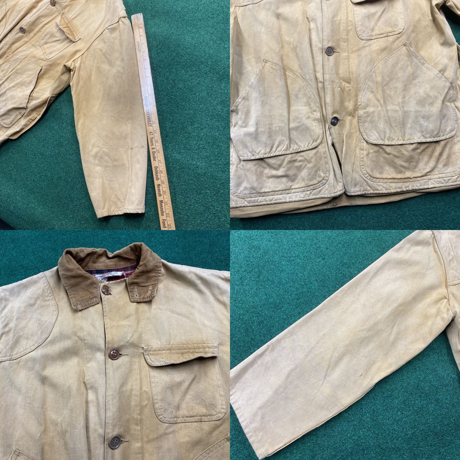 Vintage VINTAGE Hunting Jacket Mens L Brown Duck Canvas Plaid Lined Chore Coat USA Jacket 50s 80s 90s Outdoor Workwear Mens Size US L / EU 52-54 / 3 - 8 Thumbnail