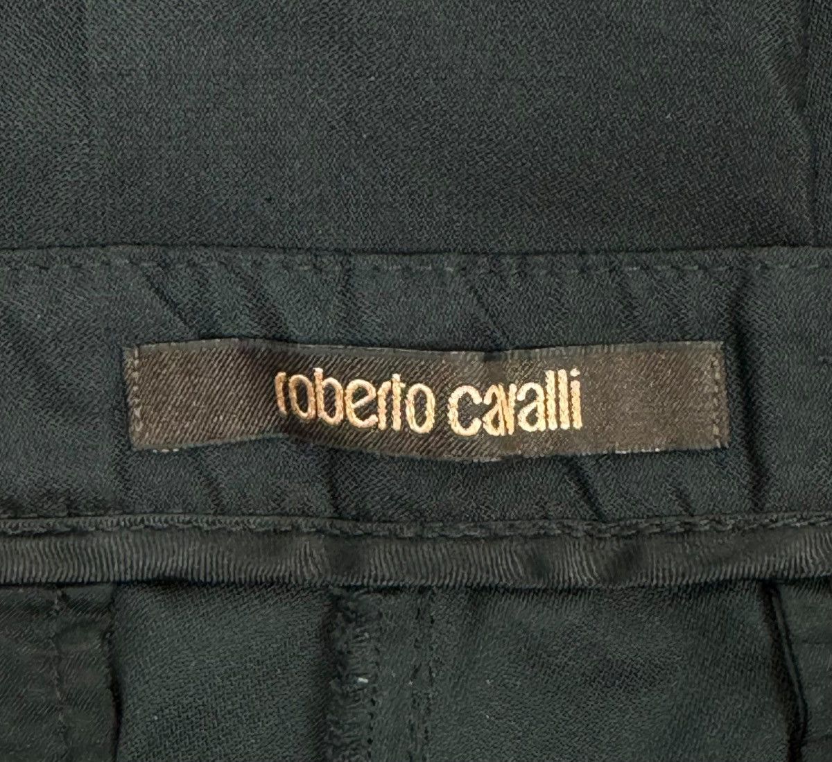 Roberto Cavalli Roberto Cavalli Black Silk-Polyester Pants size 42 Size 28" / US 6 / IT 42 - 8 Thumbnail