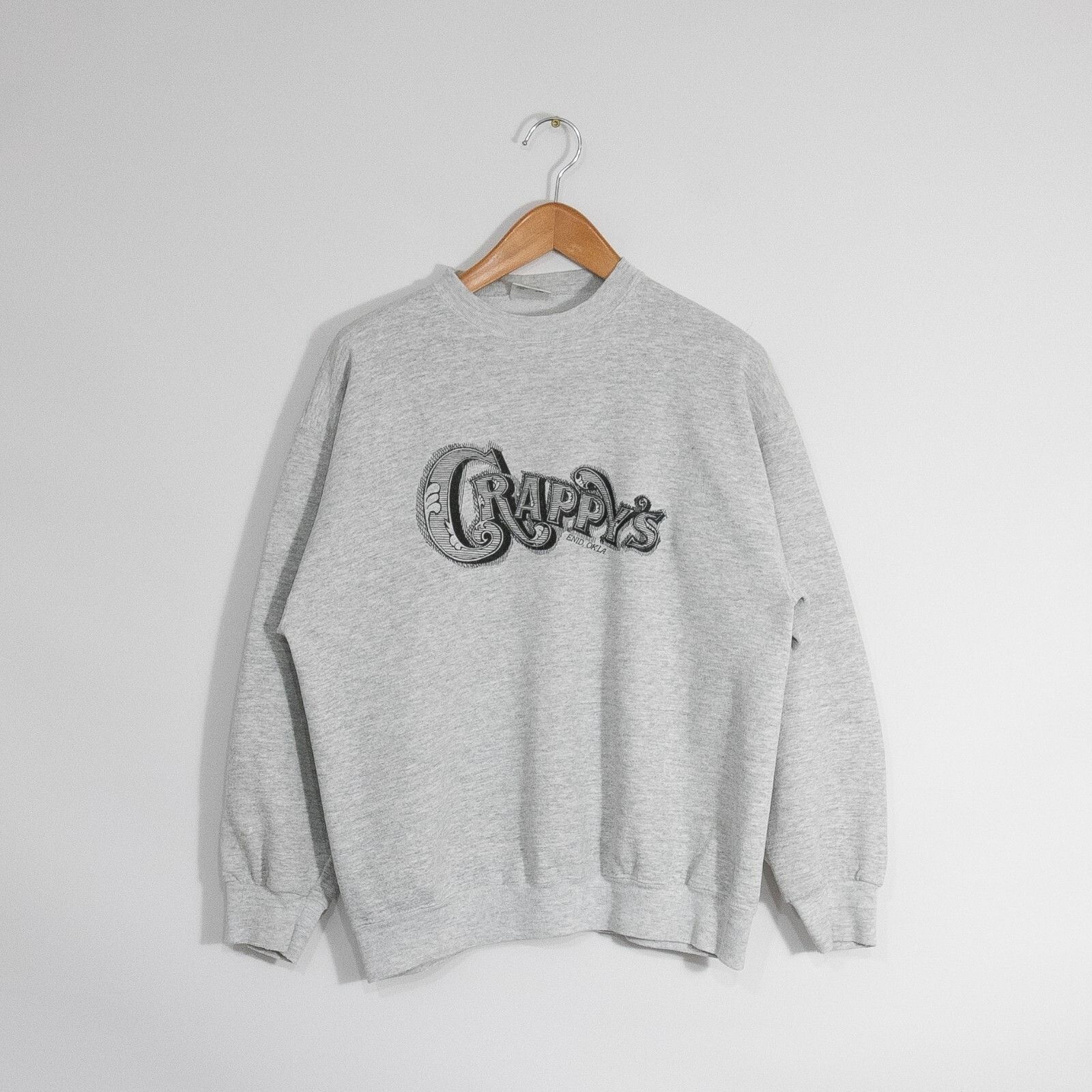 Vintage Vintage 90s Crappys Warehouse Sweatshirt XL - Distressed Size US XL / EU 56 / 4 - 1 Thumbnail