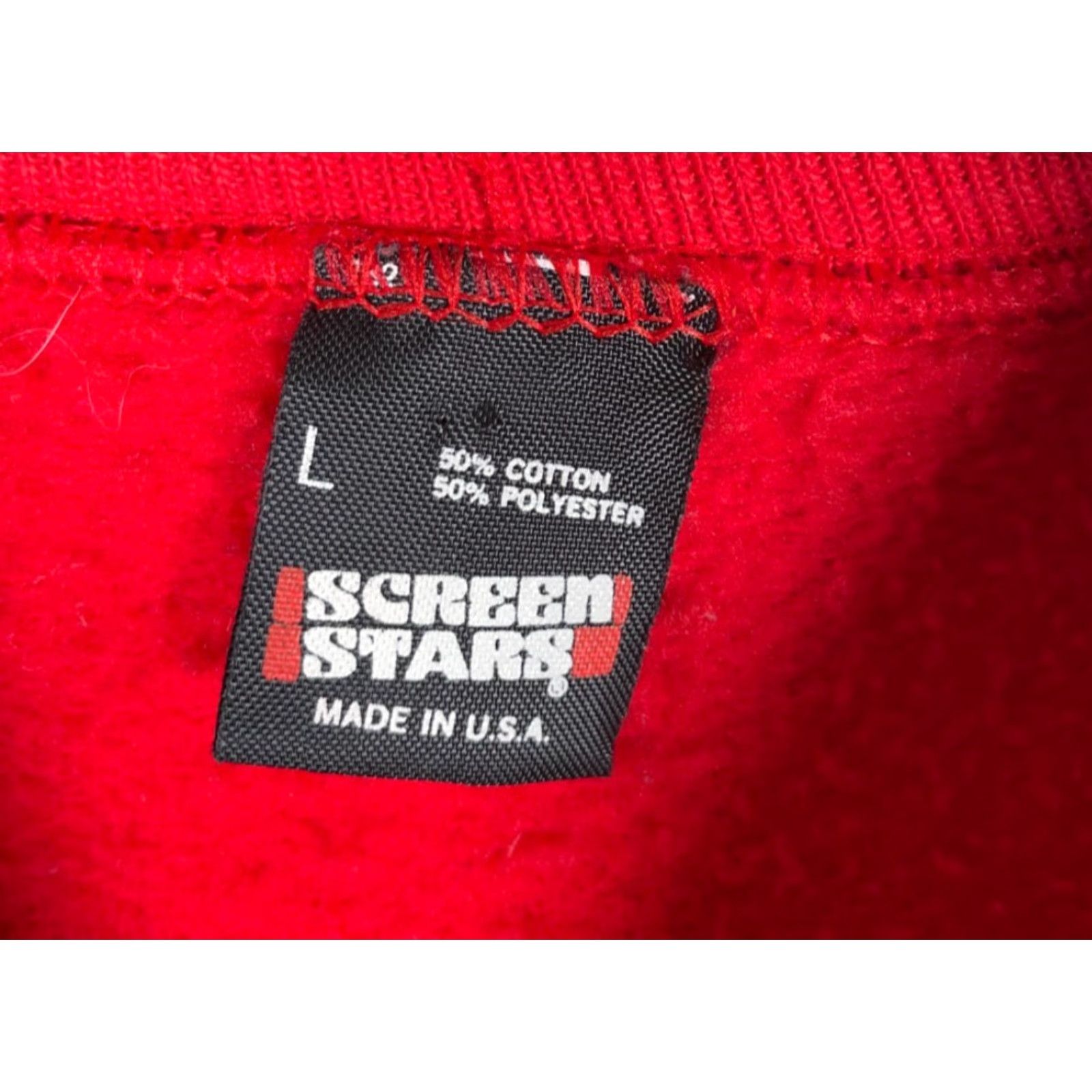 Vintage VINTAGE Screen Stars Sweatshirt Adult S Red Raglan Sleeve 80s Panda Graphic Print Crew Neck Pullover Size US S / EU 44-46 / 1 - 3 Thumbnail