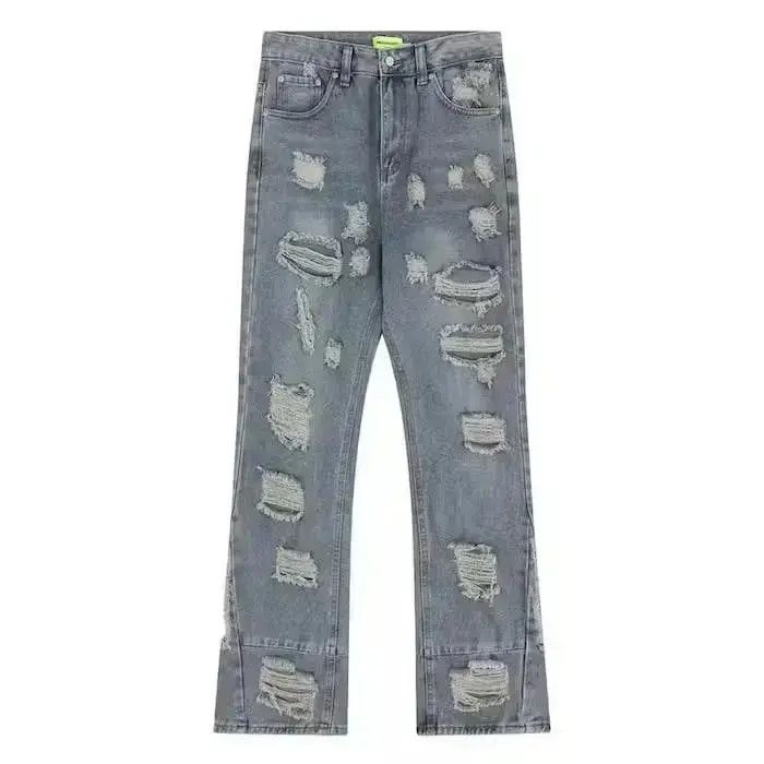 Japanese Brand Distressed Blue Denim Jeans Size US 32 / EU 48 - 6 Thumbnail