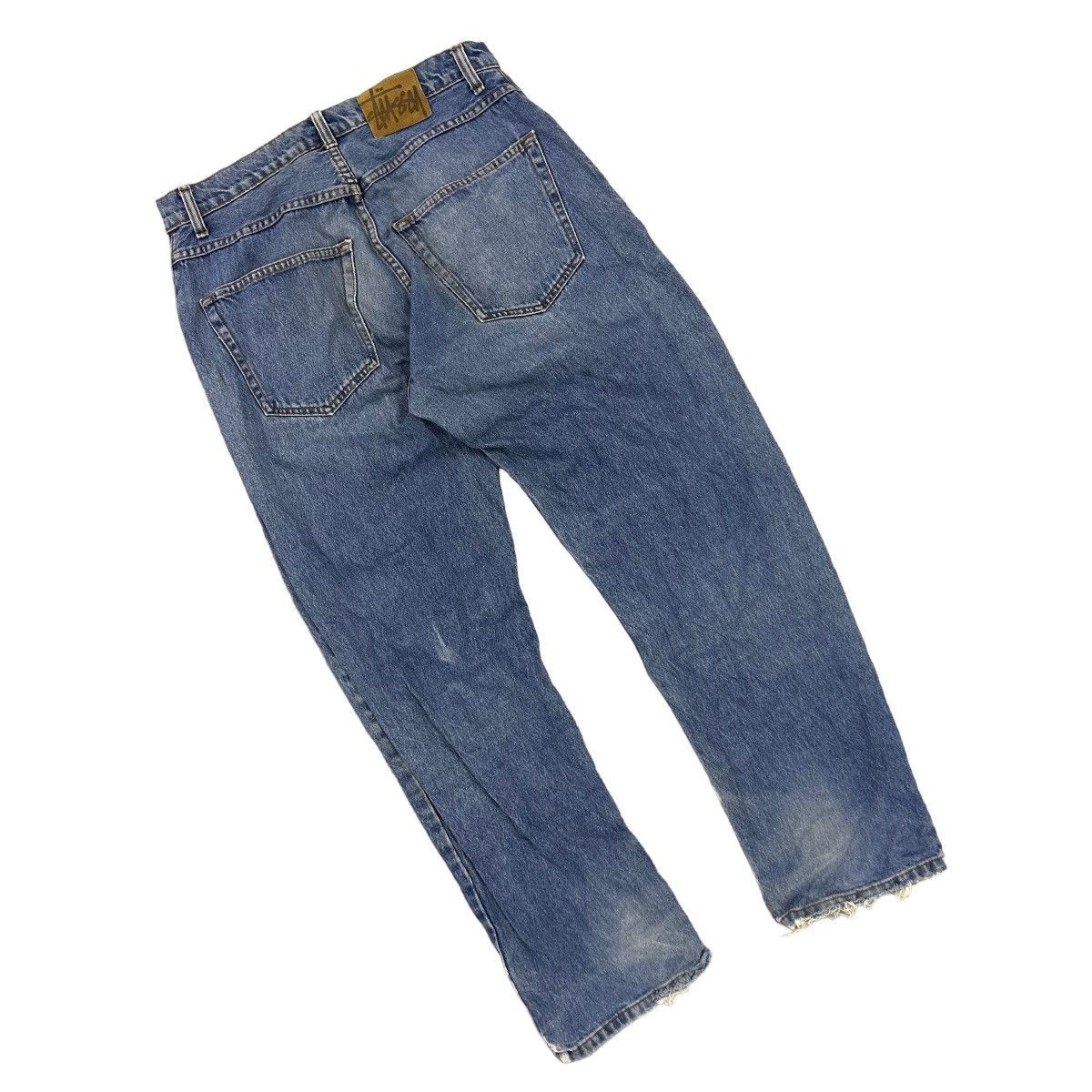 Vintage Stussy Distressed Jeans Made in Usa