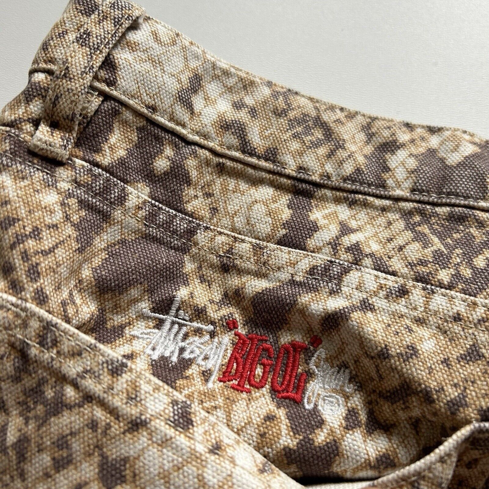 Stussy × Vintage Stussy Washed Canvas Big Ol' Jeans Python Print Size 32 Rare Size US 32 / EU 48 - 4 Thumbnail