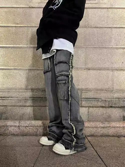 Japanese Brand Atsuko x Junko Black High Street Vintage Casual Jeans Size US 31 - 1 Thumbnail