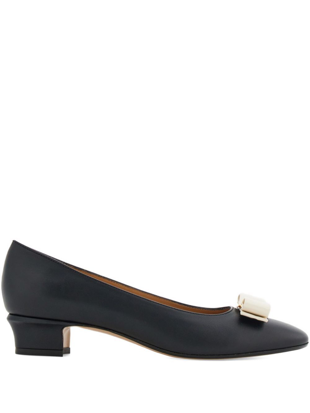 Salvatore Ferragamo VARA LEATHER PUMPS Size US 5.5 / IT 35.5 - 1 Thumbnail
