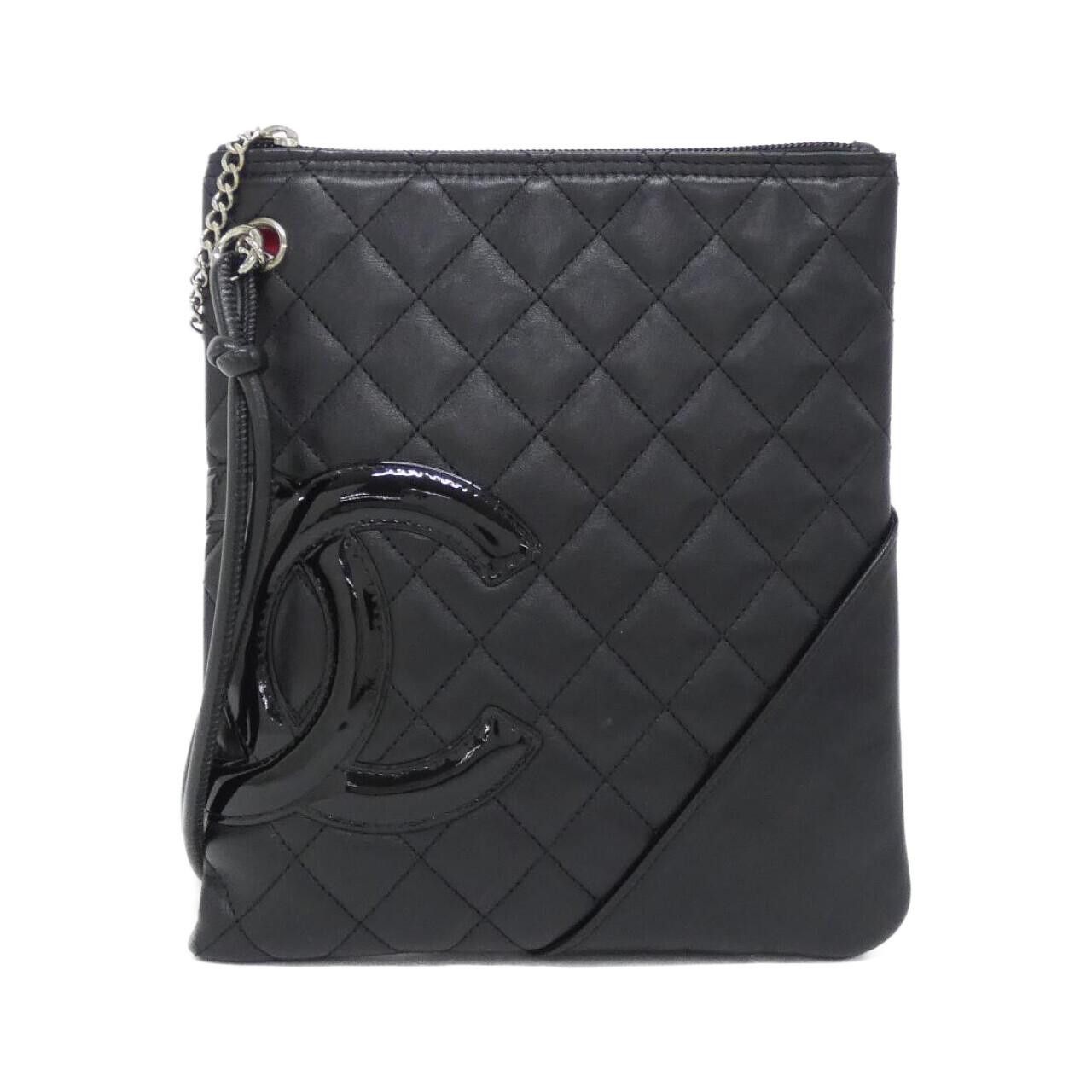 Chanel Chanel Cambon Line Calfskin Patent Leather Shoulder Bag Leather Shoulder Bag DUTY FREE for USA