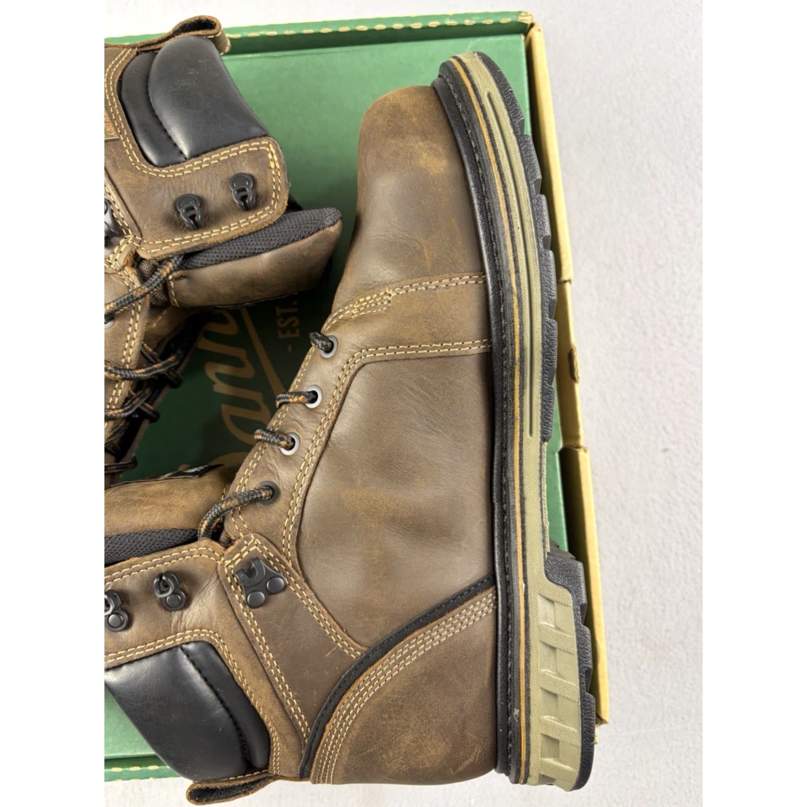 Danner Danner Steel Yard 12536 Boot Men 11.5 Brown Waterproof Leather 6” Work Hunting Outdoor Shoes D Boot Mens Brown 11.5 Size US 12 / EU 45 - 6 Thumbnail