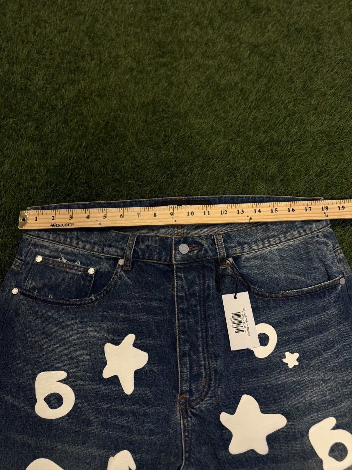 Sp5der Sp5der Worldwide Jean Beluga Denim Pants Size 34 (NEW) Size US 34 / EU 50 - 11 Thumbnail