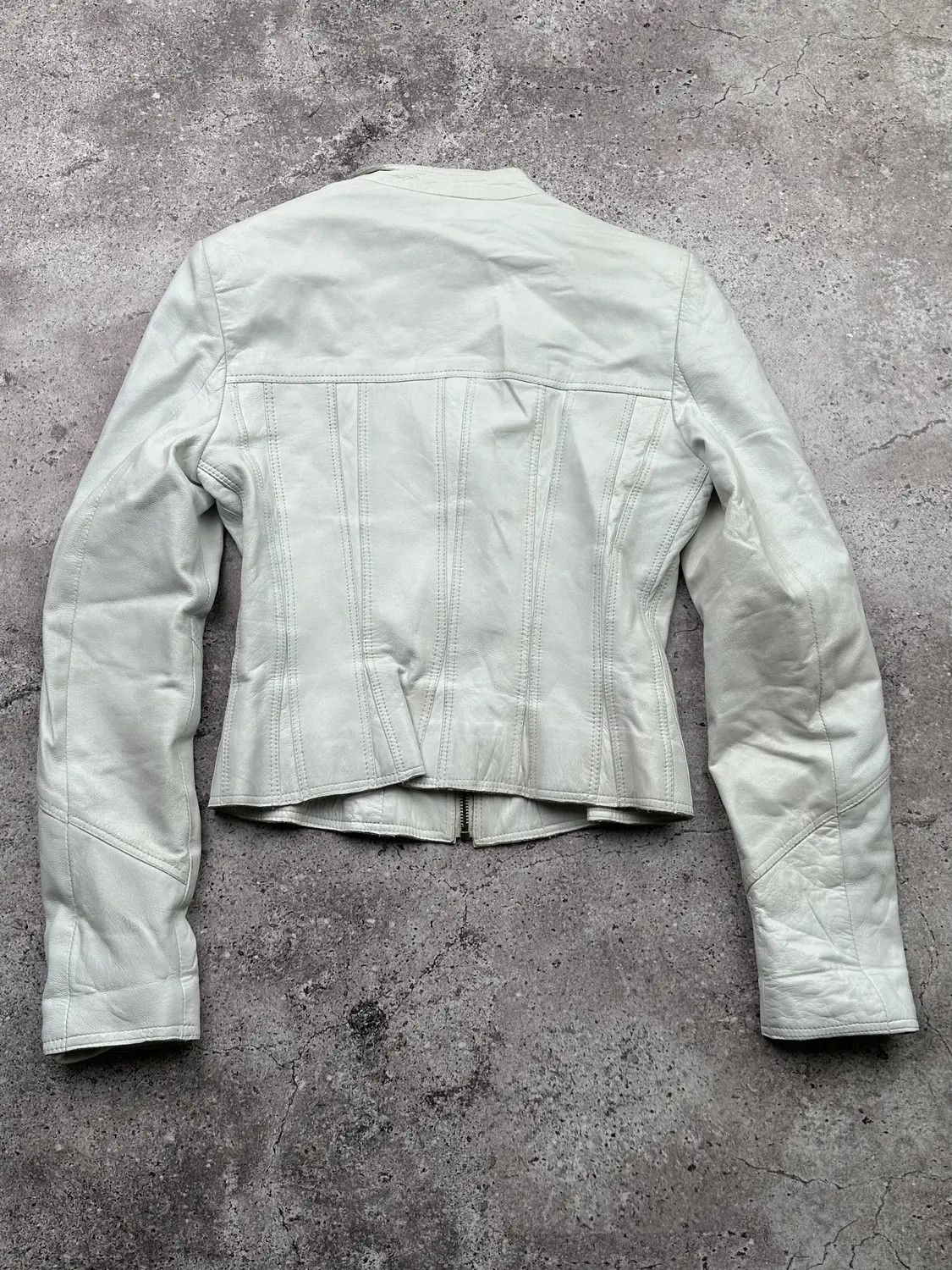 Japanese Brand Vintage Cropped Leather Jacket C219(V46)E8 Size S / US 4 / IT 40 - 8 Thumbnail