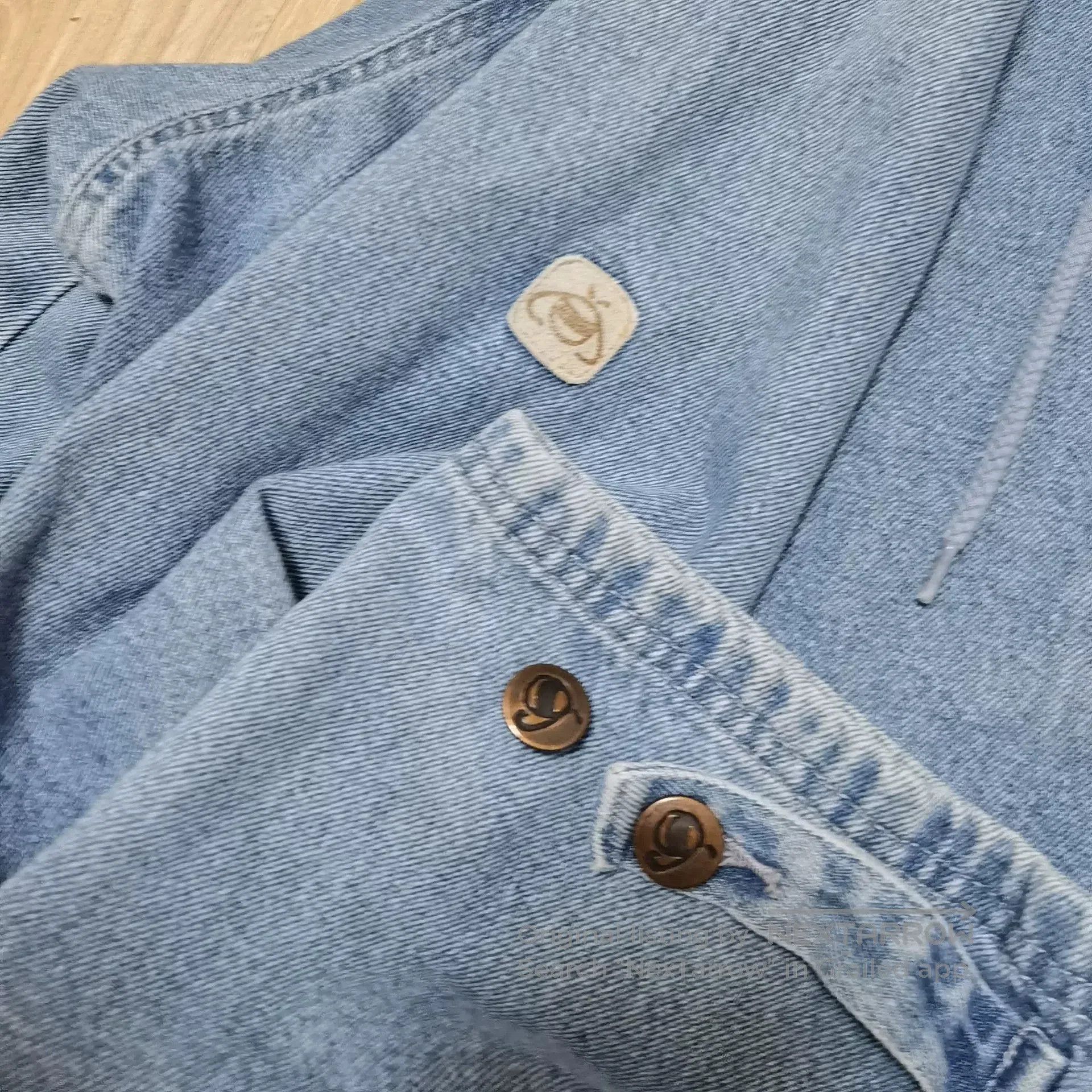 Vintage Vintage 90s Disney Winnie Pooh Denim Hoodie. Size US XXL / EU 58 / 5 - 4 Thumbnail