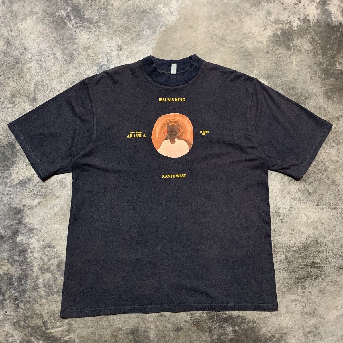 トップス 10s Kanye West Jesus is King Arch Angel Kanye West Jesus Is King Archangel I T-Shirt Blue Men's