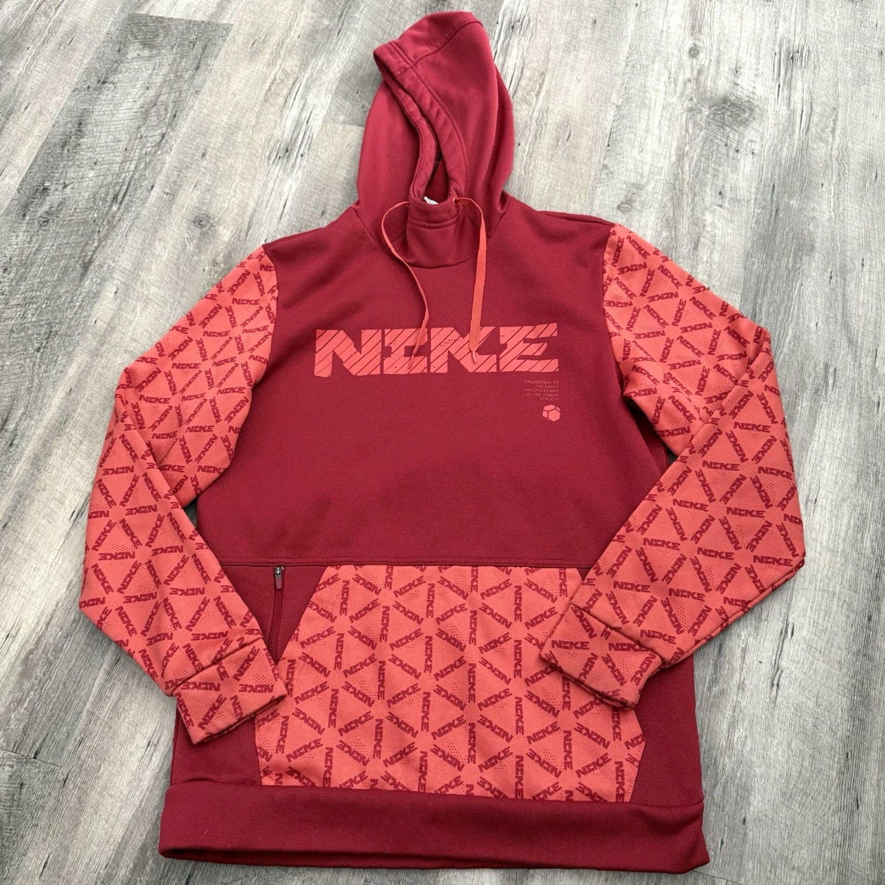 Nike Nike Therma-Fit Hoodie Mens Small Pullover Training DD1762-690 Kangaroo Pockets Red 100% polyester Sports Winter Clothing Mens Nike Therma-Fit Hoodie Size US S / EU 44-46 / 1 - 3 Thumbnail
