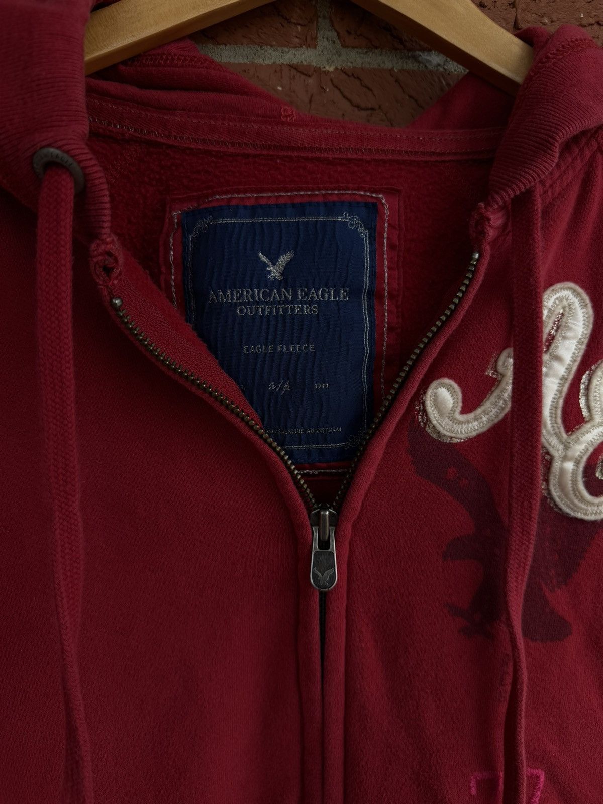 American Eagle Outfitters Vtg American Eagle Outfitters fleece hoodie Size S / US 4 / IT 40 - 2 Thumbnail