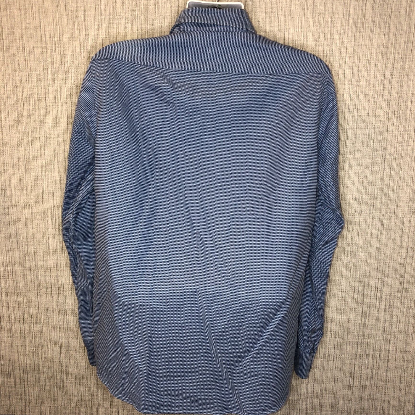 Hugo Boss HUGO BOSS Check Blue Button-Up Shirt Mens L Blue Large Long Sleeve Button-Up Shirt Mens L Size US L / EU 52-54 / 3 - 3 Thumbnail