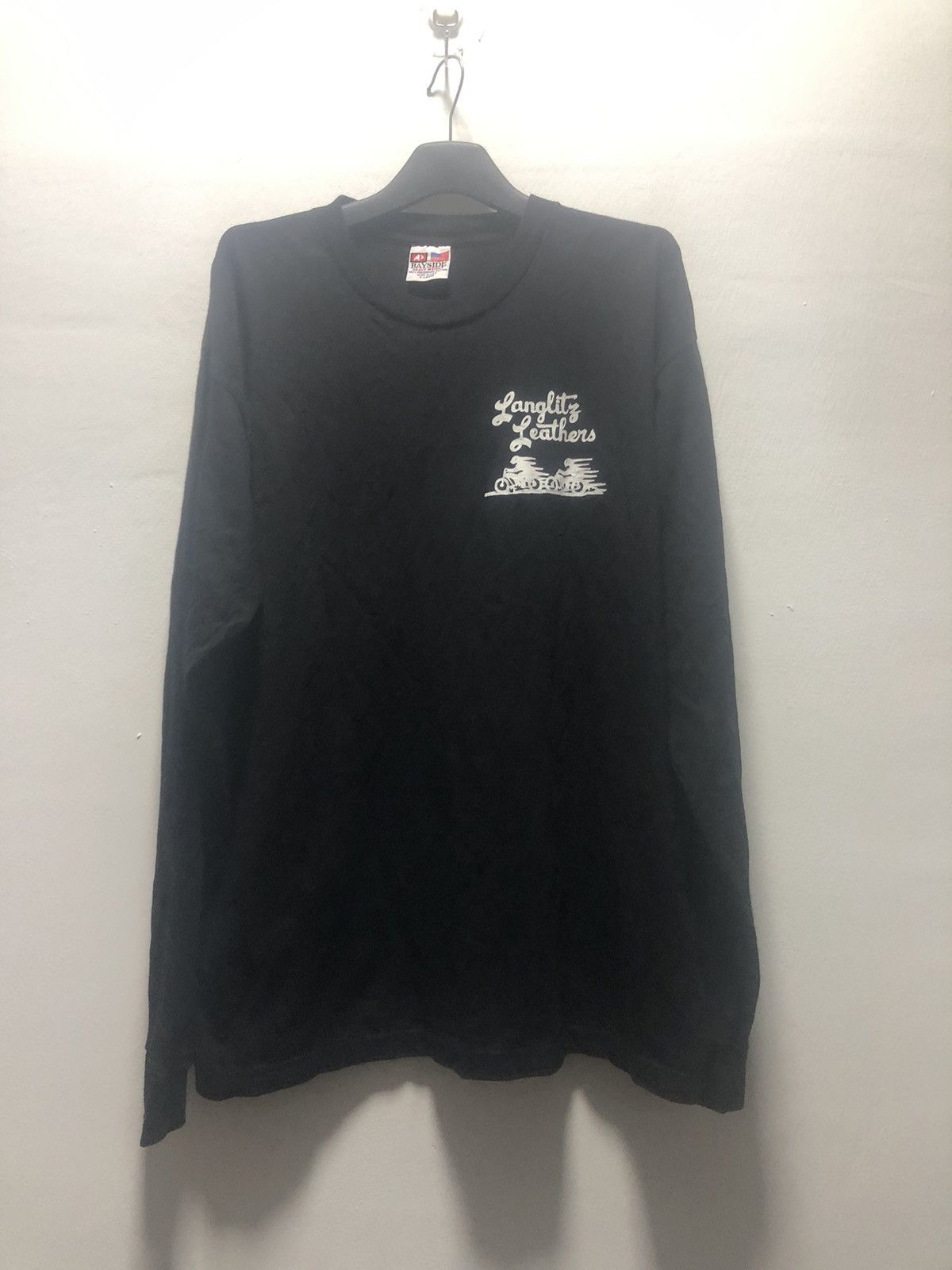 Harley Davidson × Indian Motorcycle Vintage LANGLITZ LEATHERS T Shirt Longsleeve 90s Size US XL / EU 56 / 4 - 1 Thumbnail