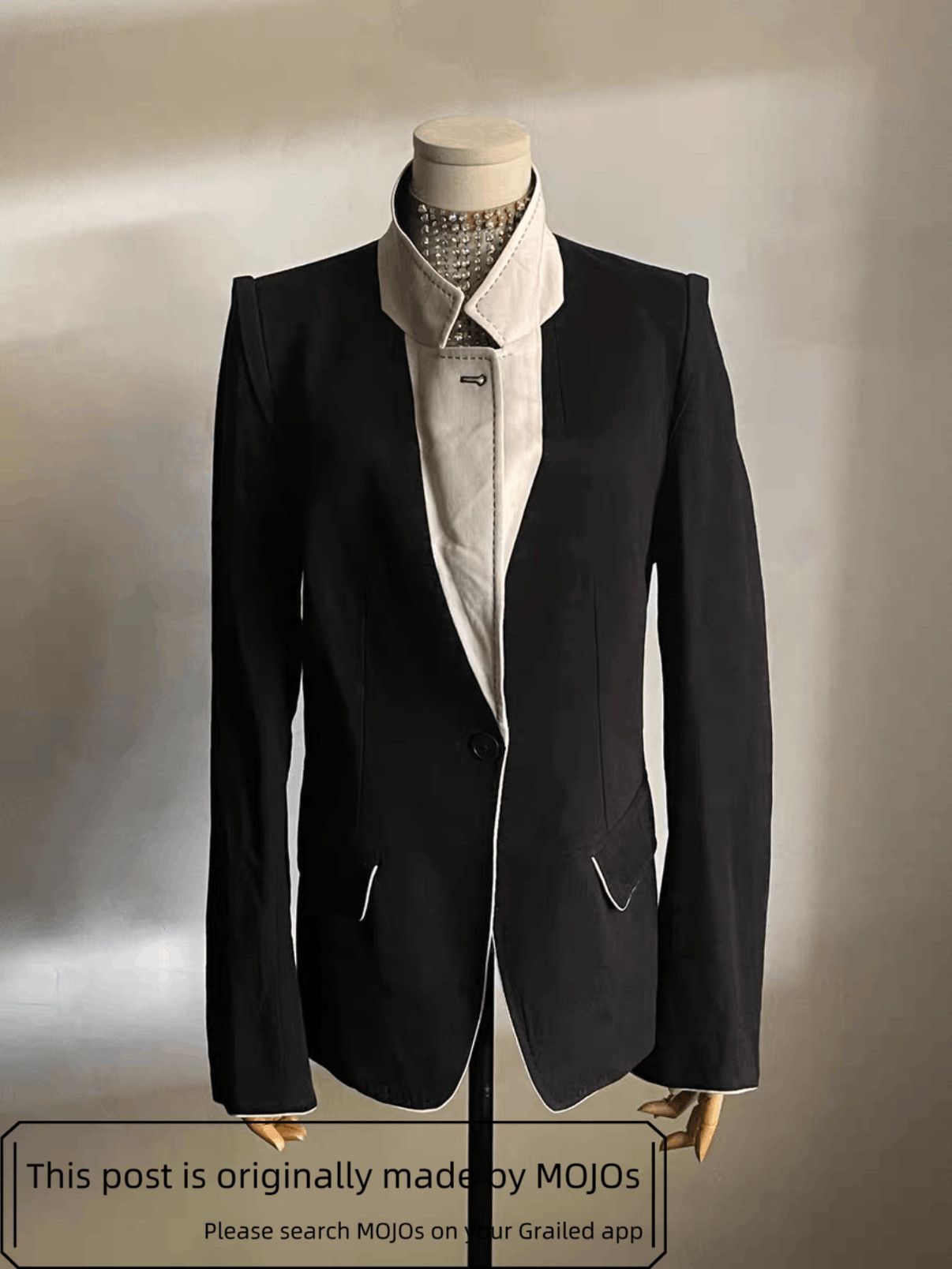Sz 40 Ann Demeuleester 07SS College Blazer mojos144428