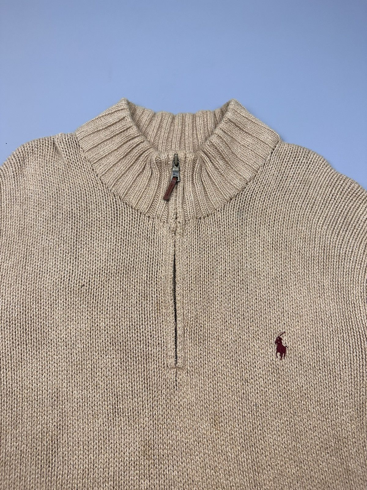 Designer × Polo Ralph Lauren Vintage Polo Ralph Lauren Half Zipper Knitwear Size US XXL / EU 58 / 5 - 5 Thumbnail