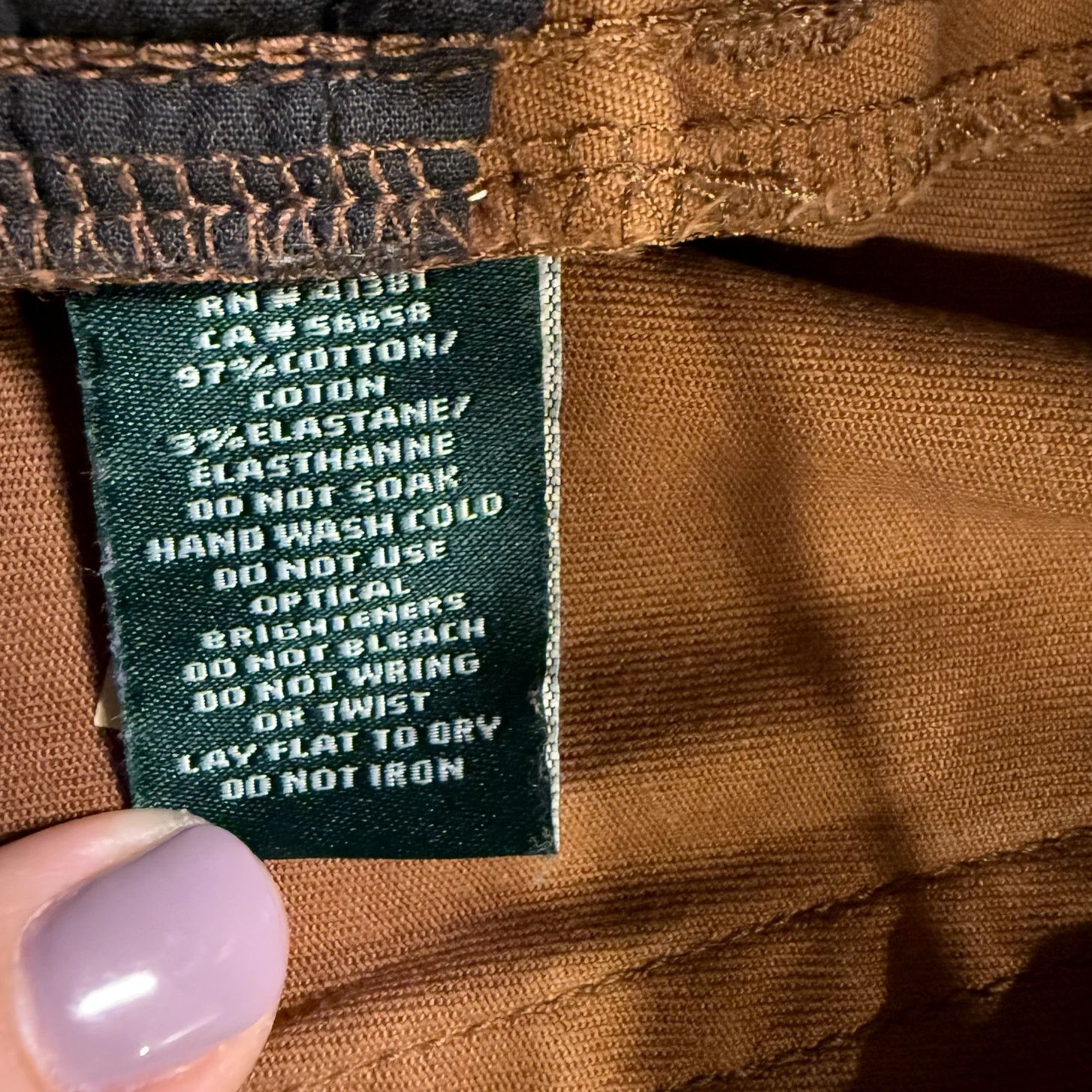 Ralph Lauren RALPH LAUREN Premier Skinny Ankle Waxed Denim Size 10 Brown Size 32" / US 10 / IT 46 - 5 Thumbnail