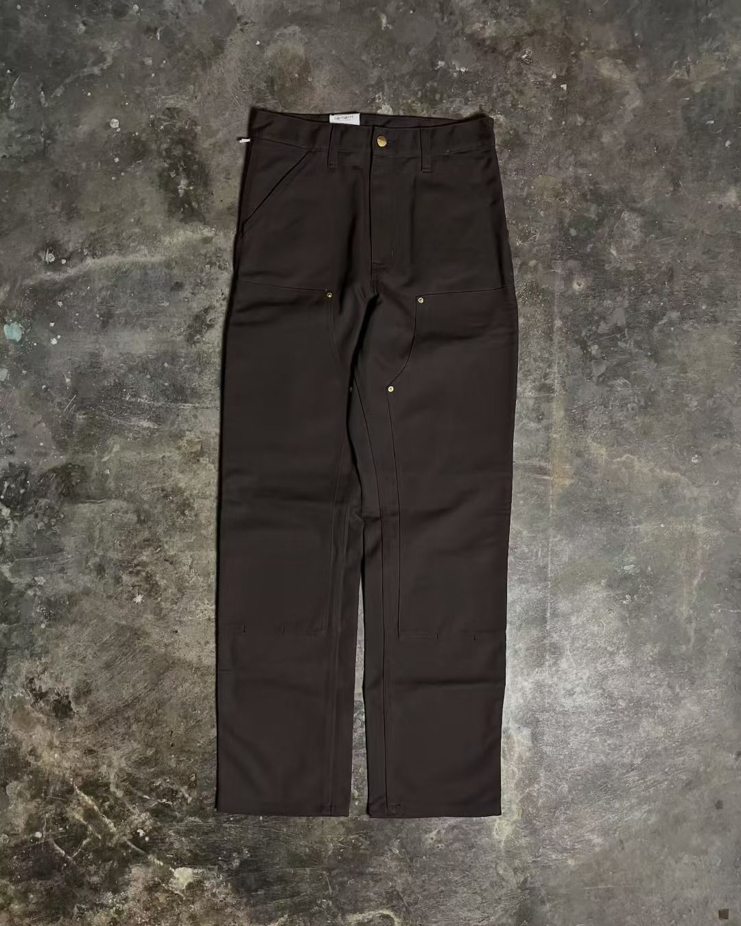 Carhartt Carhartt WIP Double Knee Pant – Tobacco (Rinsed) Size US 30 / EU 46 - 1 Thumbnail