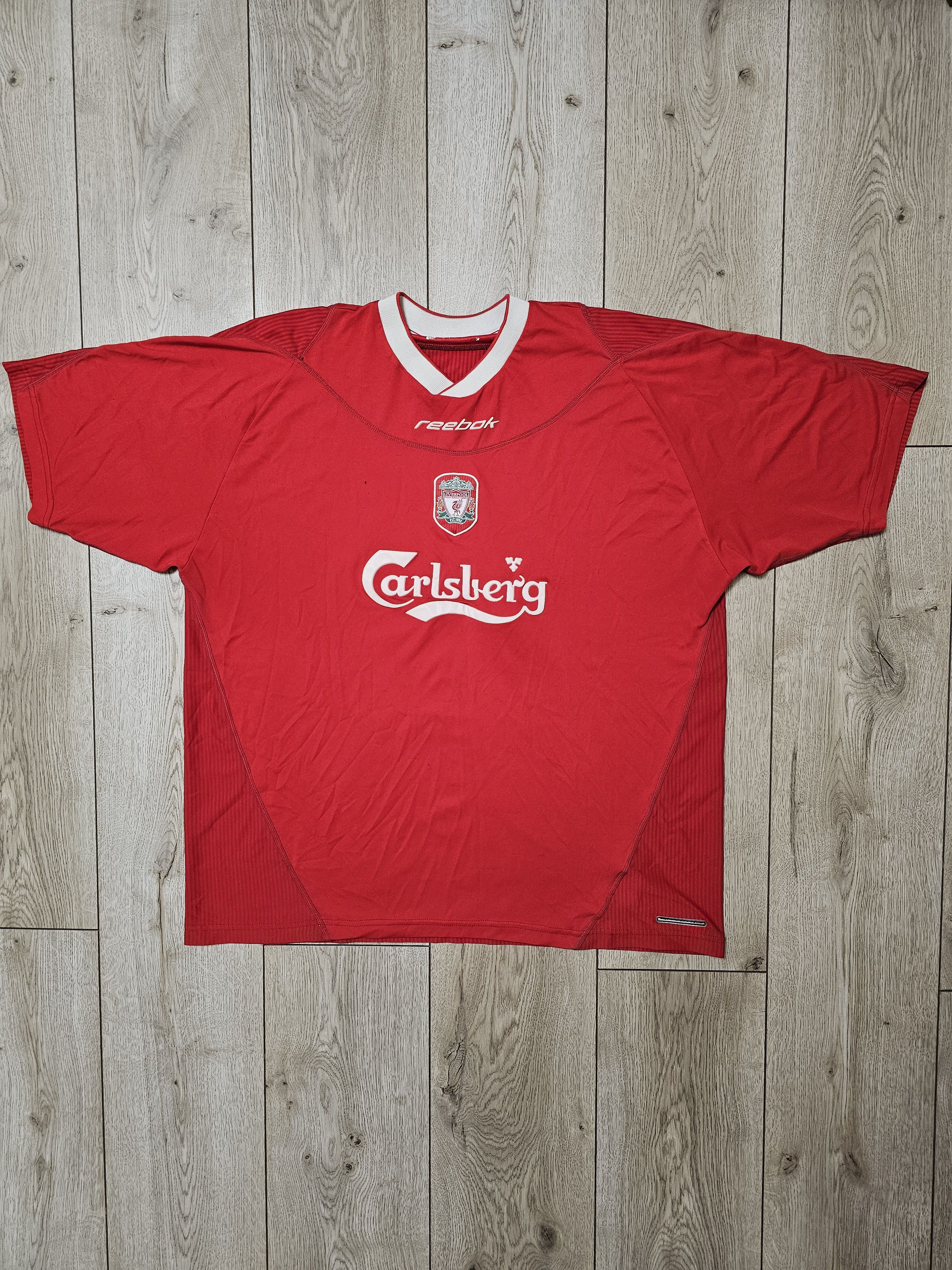 Reebok LIVERPOOL 2002 2004 VINTAGE HOME FOOTBALL SOCCER JERSEY Size US XL / EU 56 / 4 - 1 Thumbnail