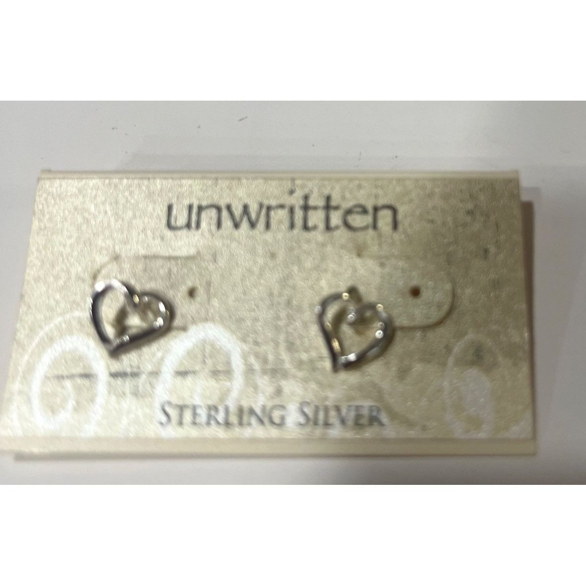 Other Sterling Silver Open Heart Stud Earrings By Unwritten Size ONE SIZE - 5 Thumbnail